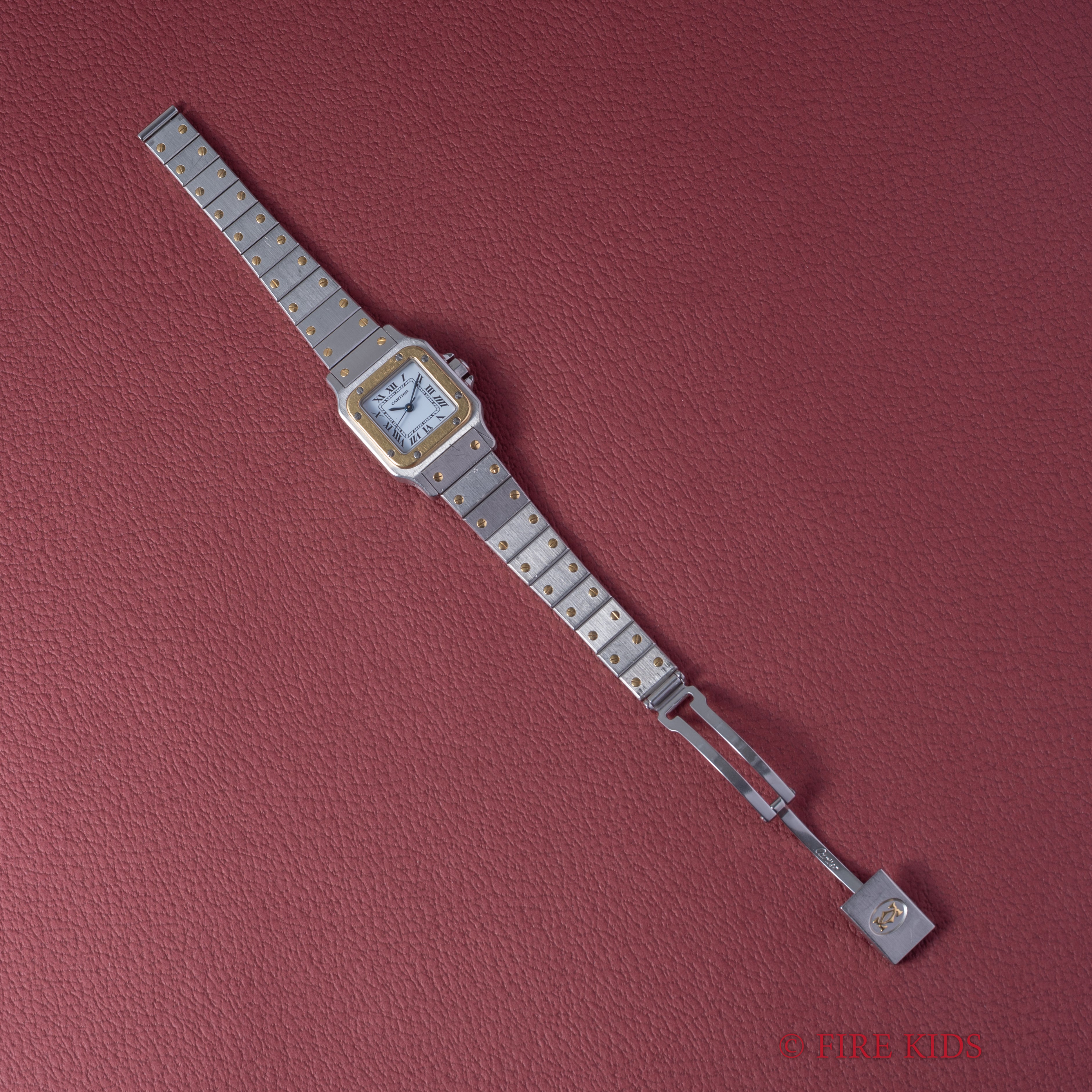 カルティエ サントス コンビ 1980年代製 Ref.0902 SMサイズ 自動巻き ギャラ付き