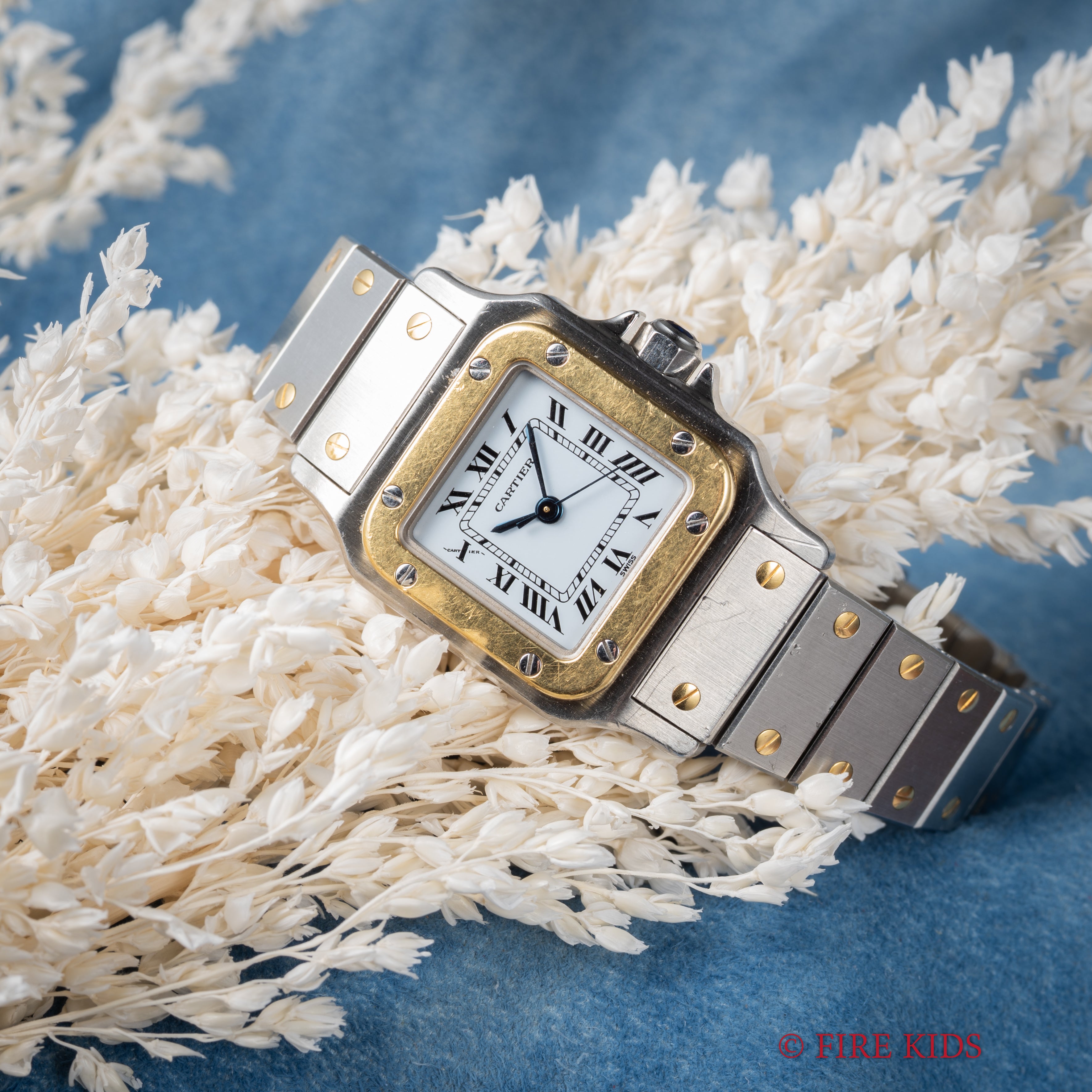 カルティエ サントス コンビ 1980年代製 Ref.0902 SMサイズ 自動巻き ギャラ付き