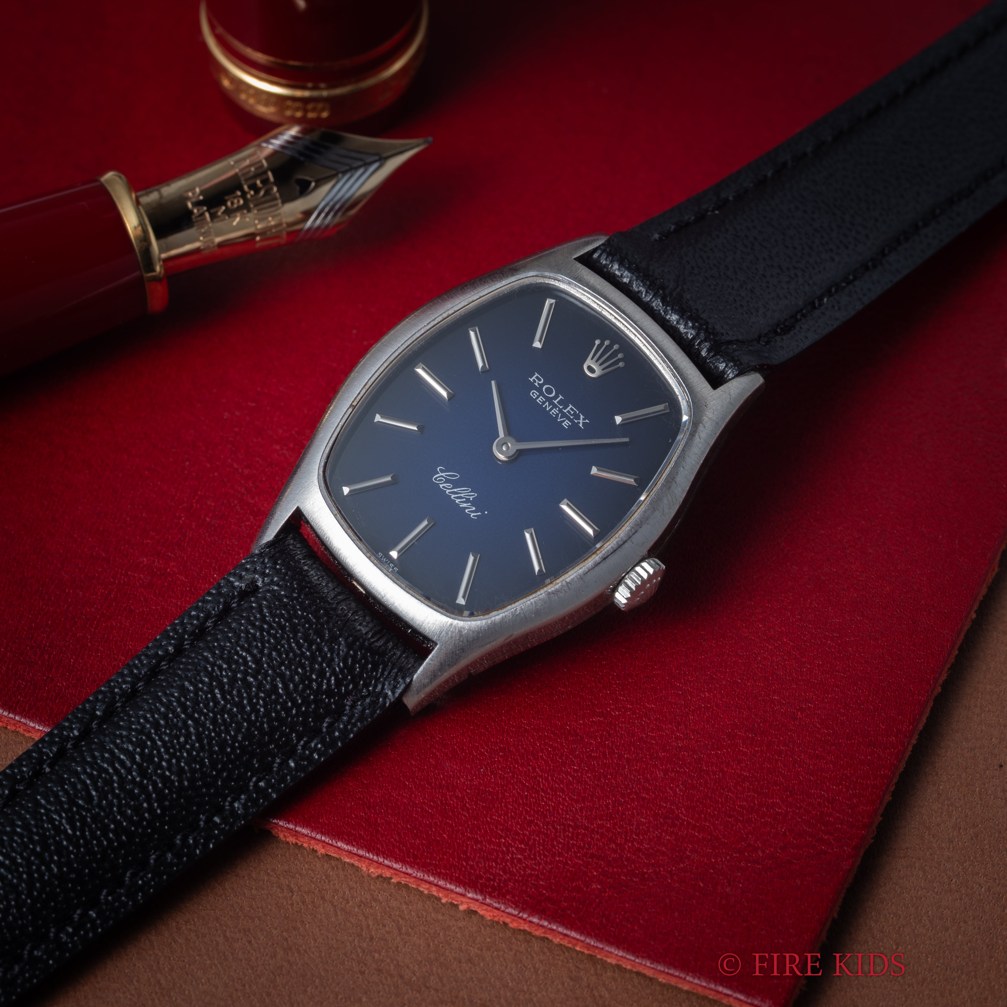 ロレックス レディースチェリーニ 1973年製 Ref.3803 18金無垢 ホワイトゴールド 純正王冠尾錠