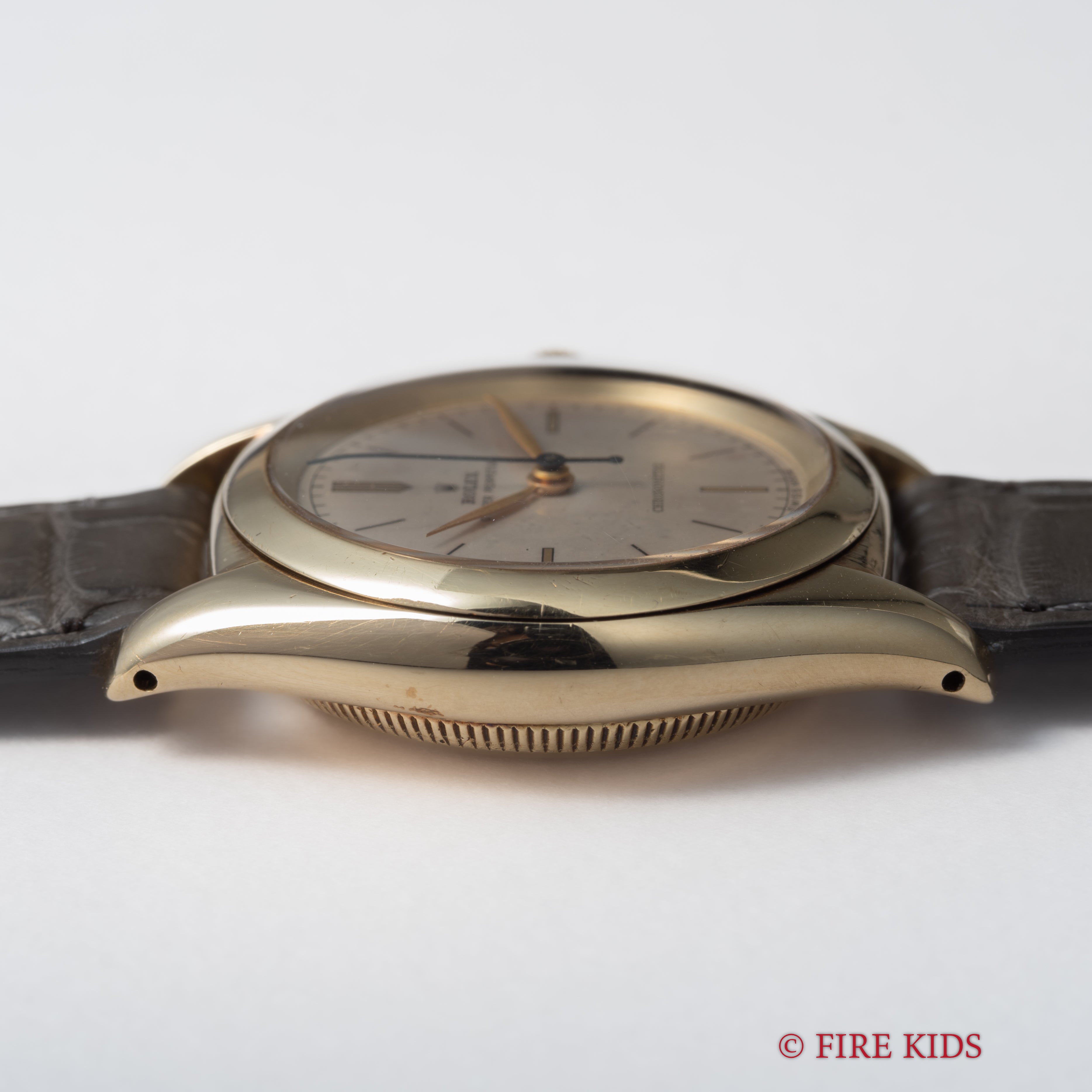 ロレックス 14金無垢バブルバック 1946年製 Ref.3131 オリジナルダイヤル 18金無垢尾錠