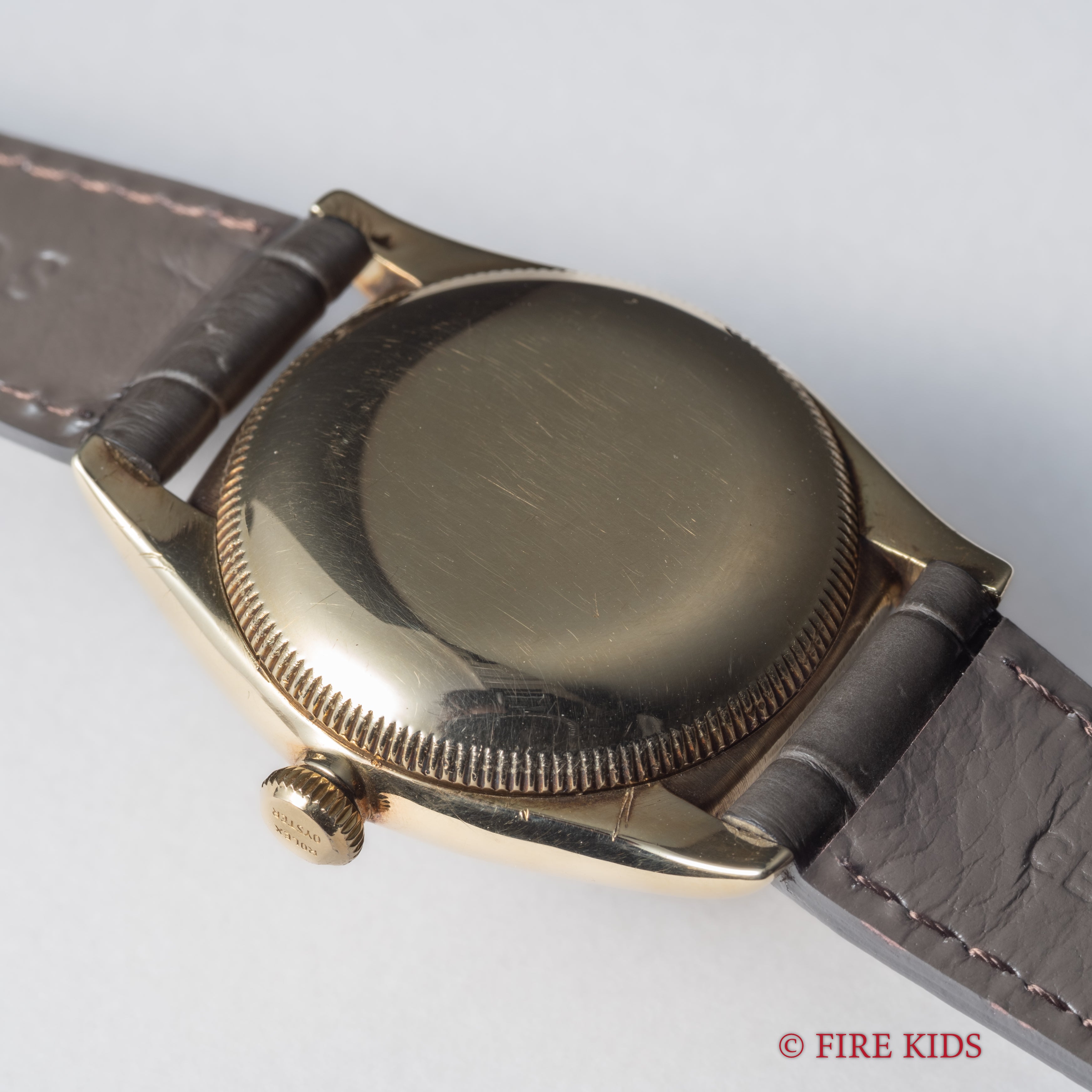 ロレックス 14金無垢バブルバック 1946年製 Ref.3131 オリジナルダイヤル 18金無垢尾錠