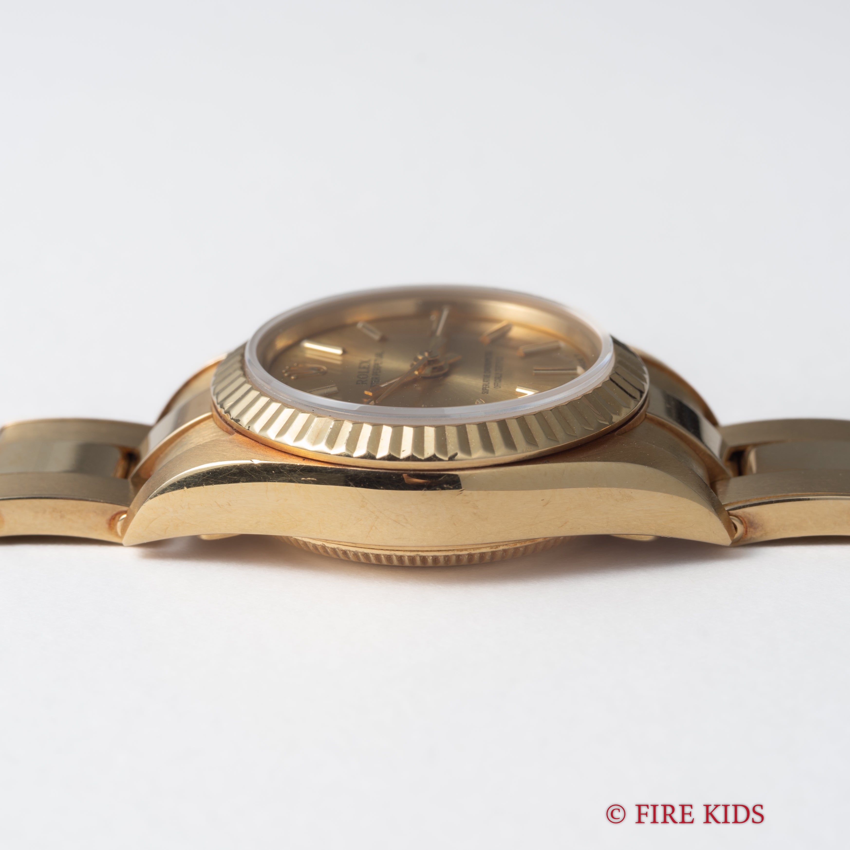 ロレックス 18金無垢オイスターパーペチュアル レディース 1991年製 Ref.67198  純正18金無垢ブレスレットノンデイト