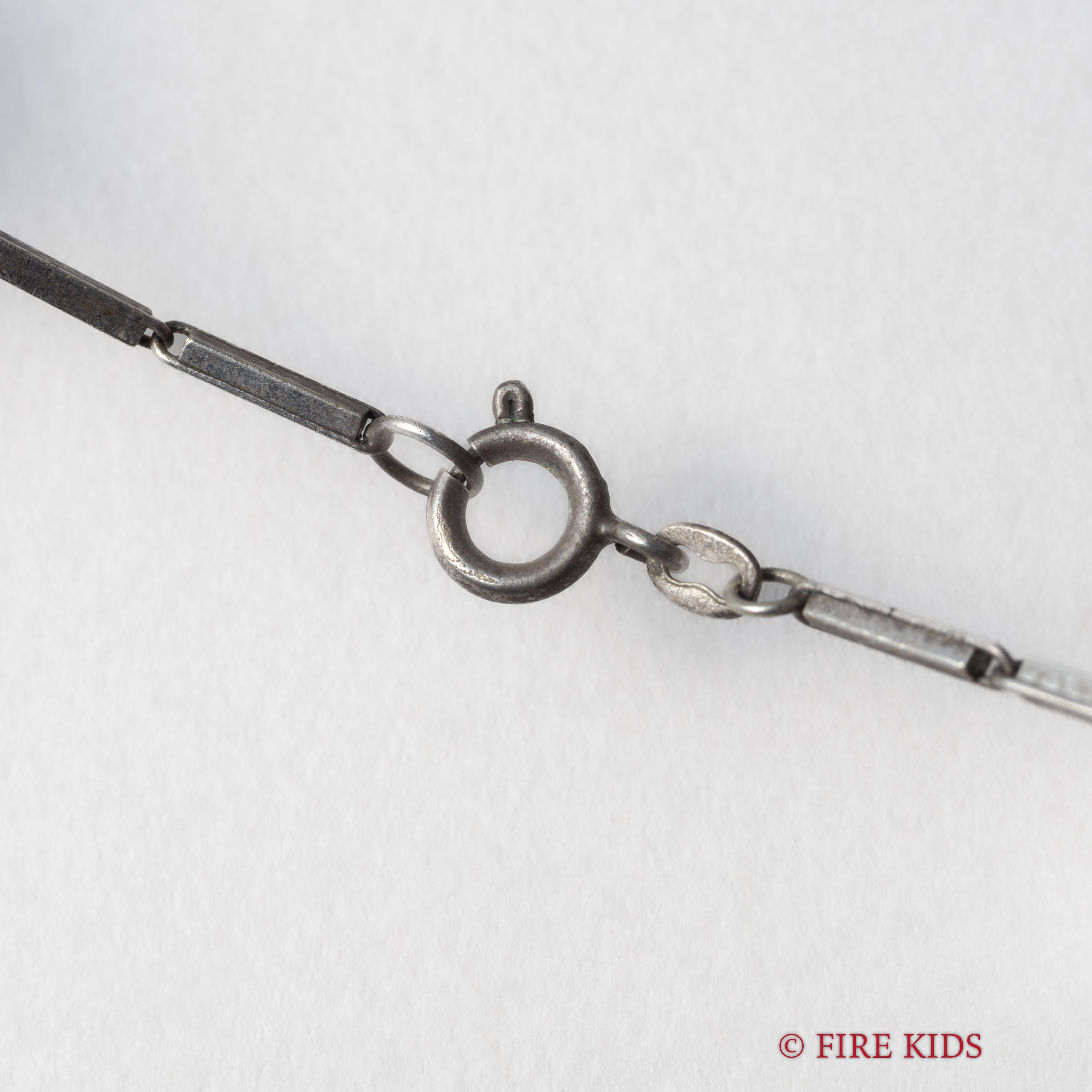 モバード 銀無垢コインペンダントウォッチ セントクリストファー チューラーWネーム