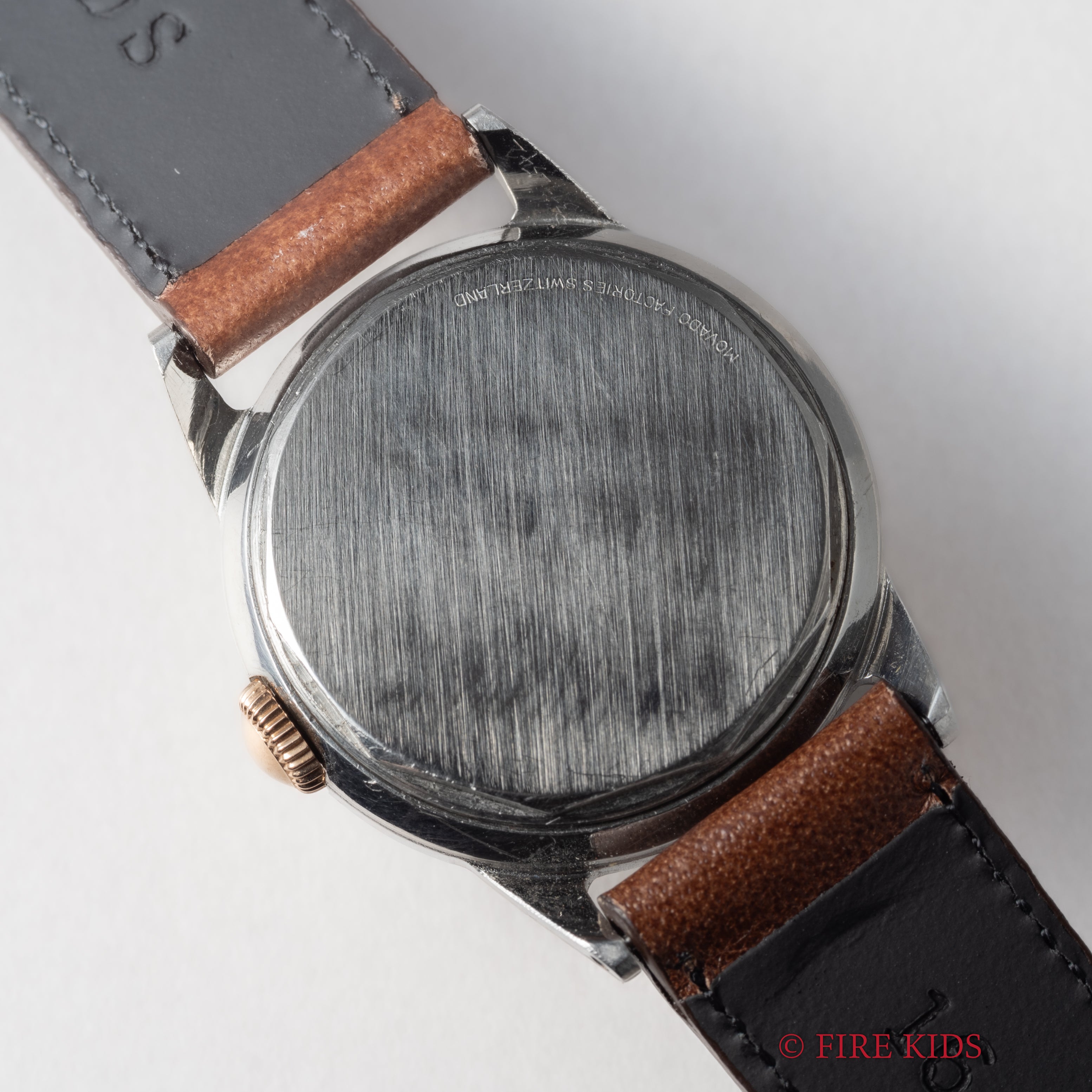 モバード ピンクゴールド コンビ フランソワボーゲル社ケース 1940年代製