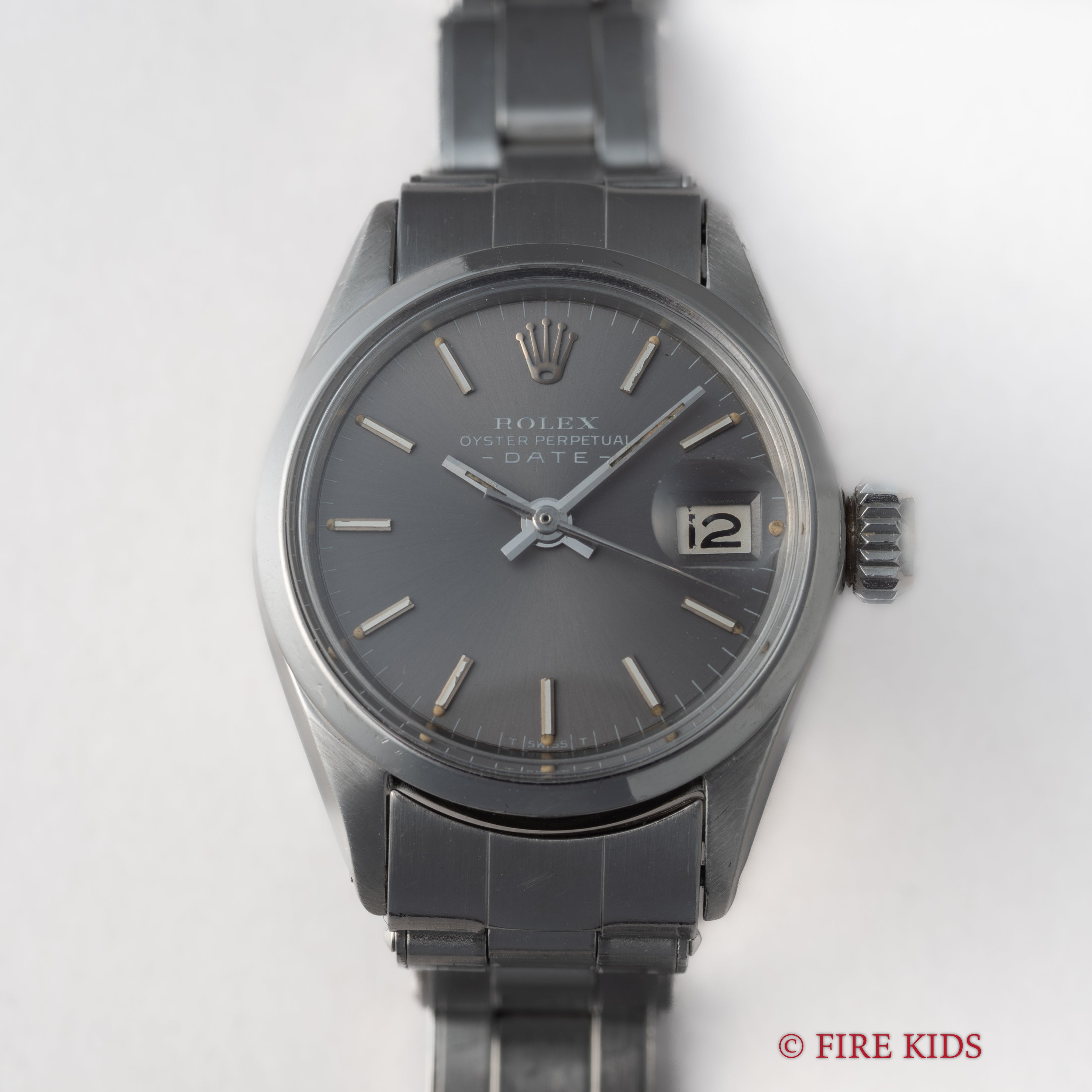 ロレックス レディース 1968年製 Ref.6516 オイスターパーペチュアルデイト グレーダイヤル