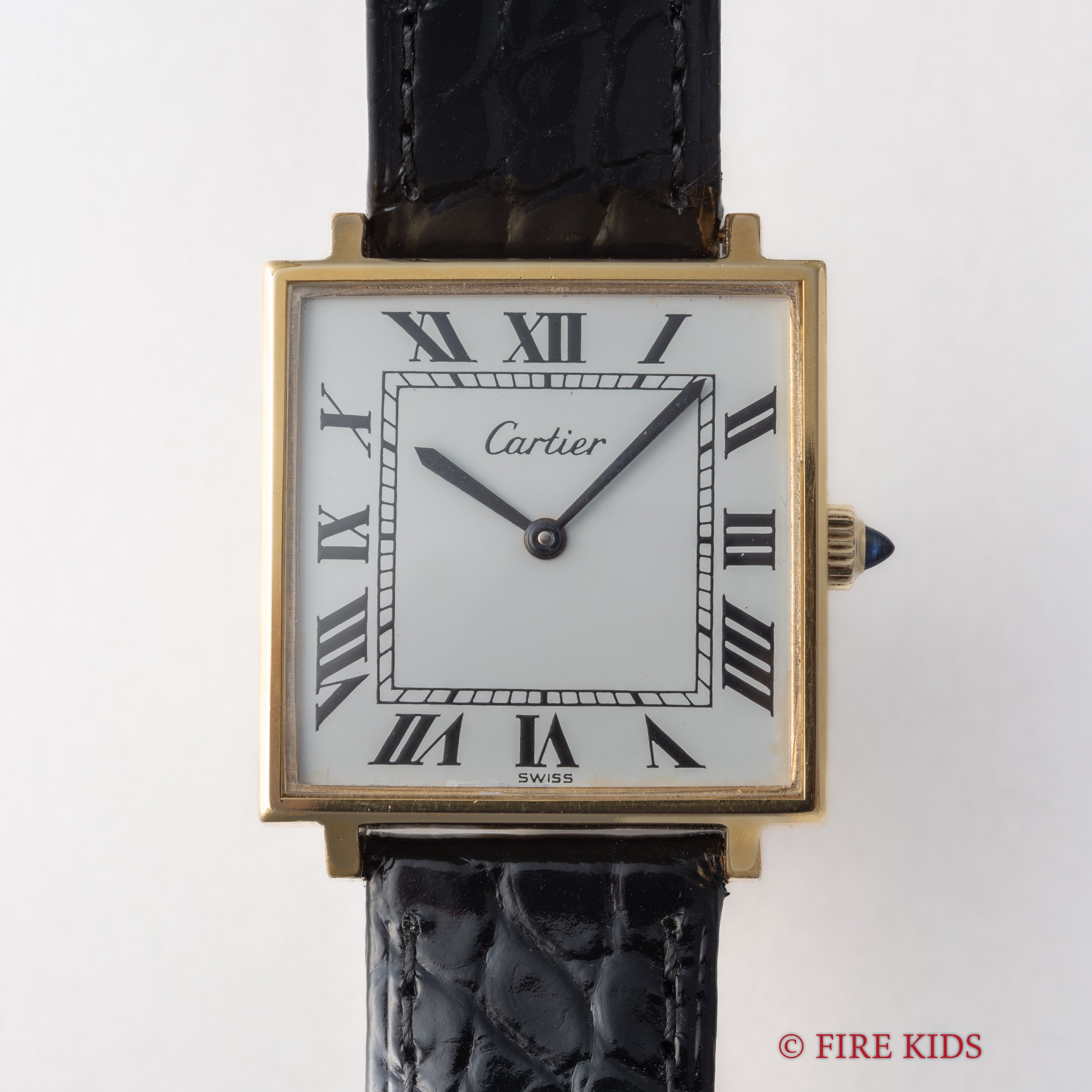 カルティエ プレマストタンク スクエア 手巻 1970年代製 ホワイトローマンダイヤル