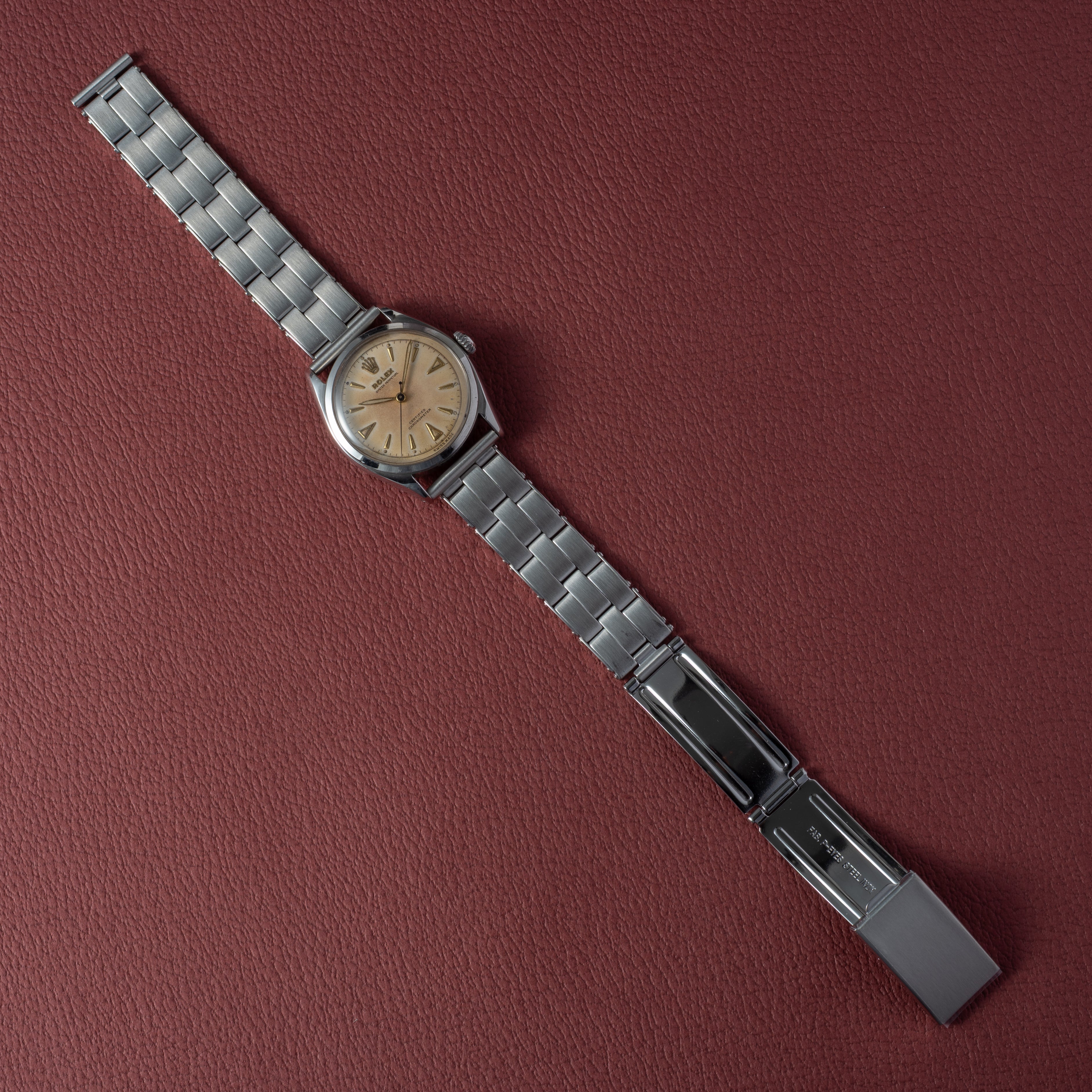 ロレックス セミバブルバック Ref.6084 1951年製 オイスターパーペチュアル 自動巻きスーパーオイスターリューズ