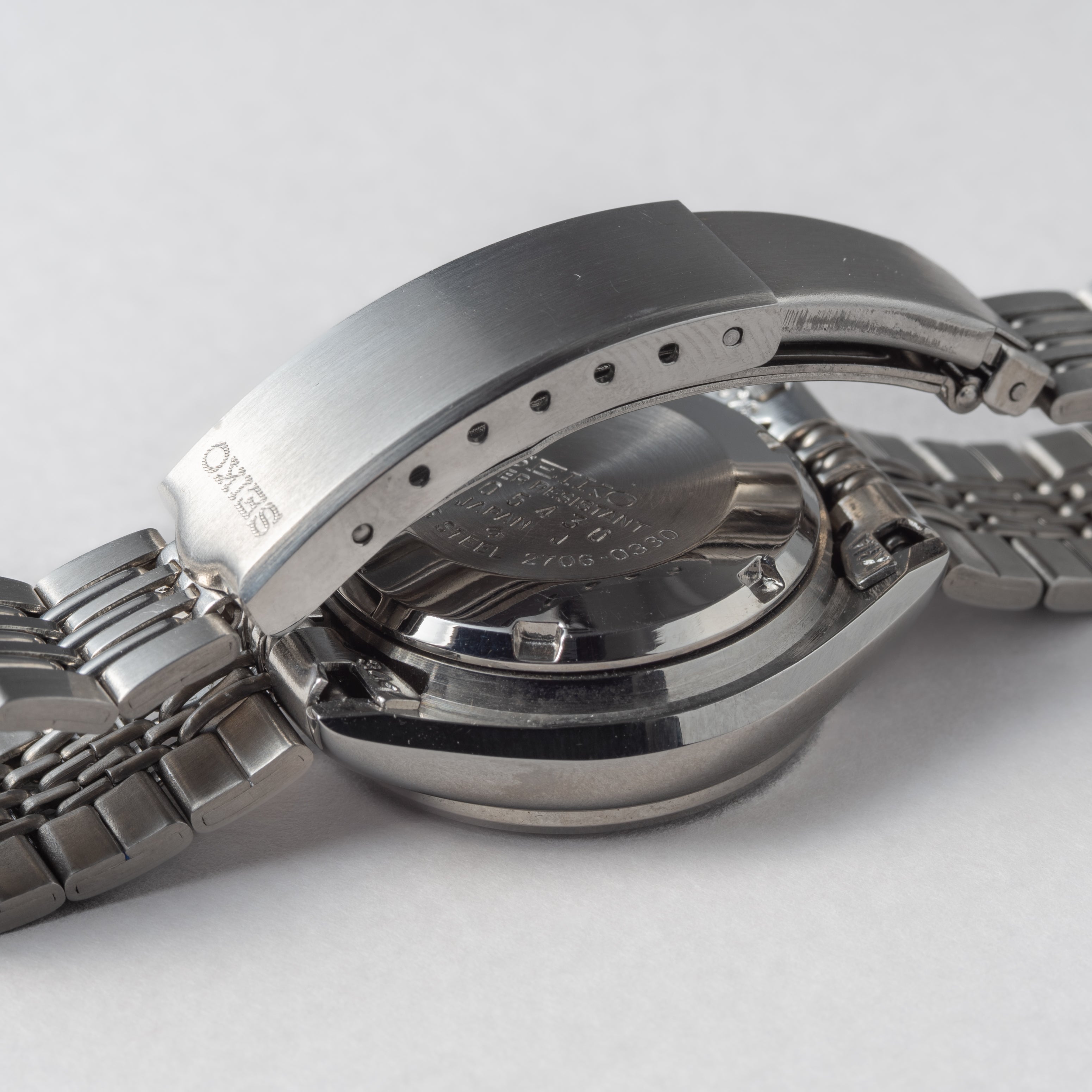 セイコー レディース自動巻 1974年製 日本語デイト 純正ステンレスブレス