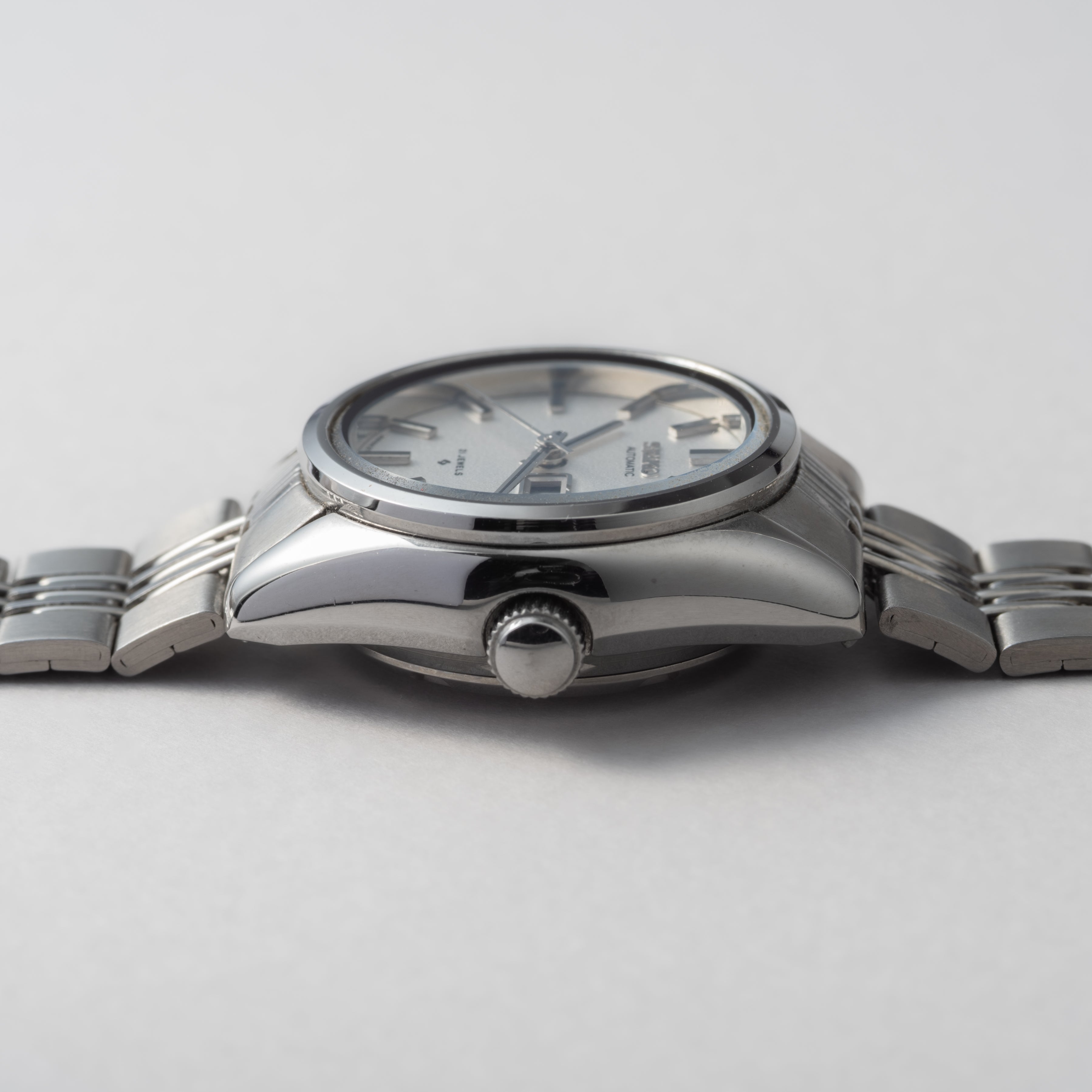 セイコー レディース自動巻 1974年製 日本語デイト 純正ステンレスブレス