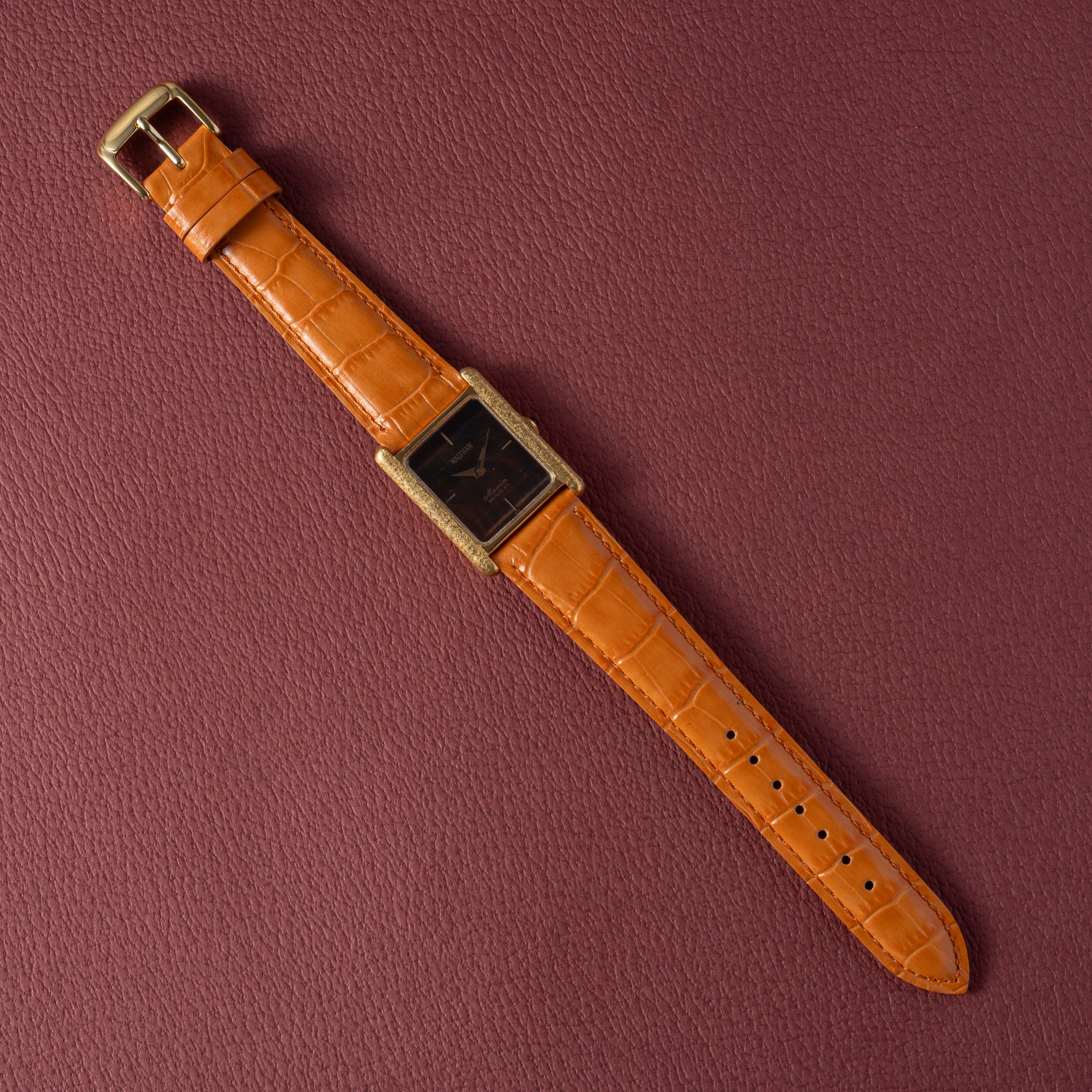 ウォルサム マキシム 1980年代製 手巻き ストーンダイヤル GPケース