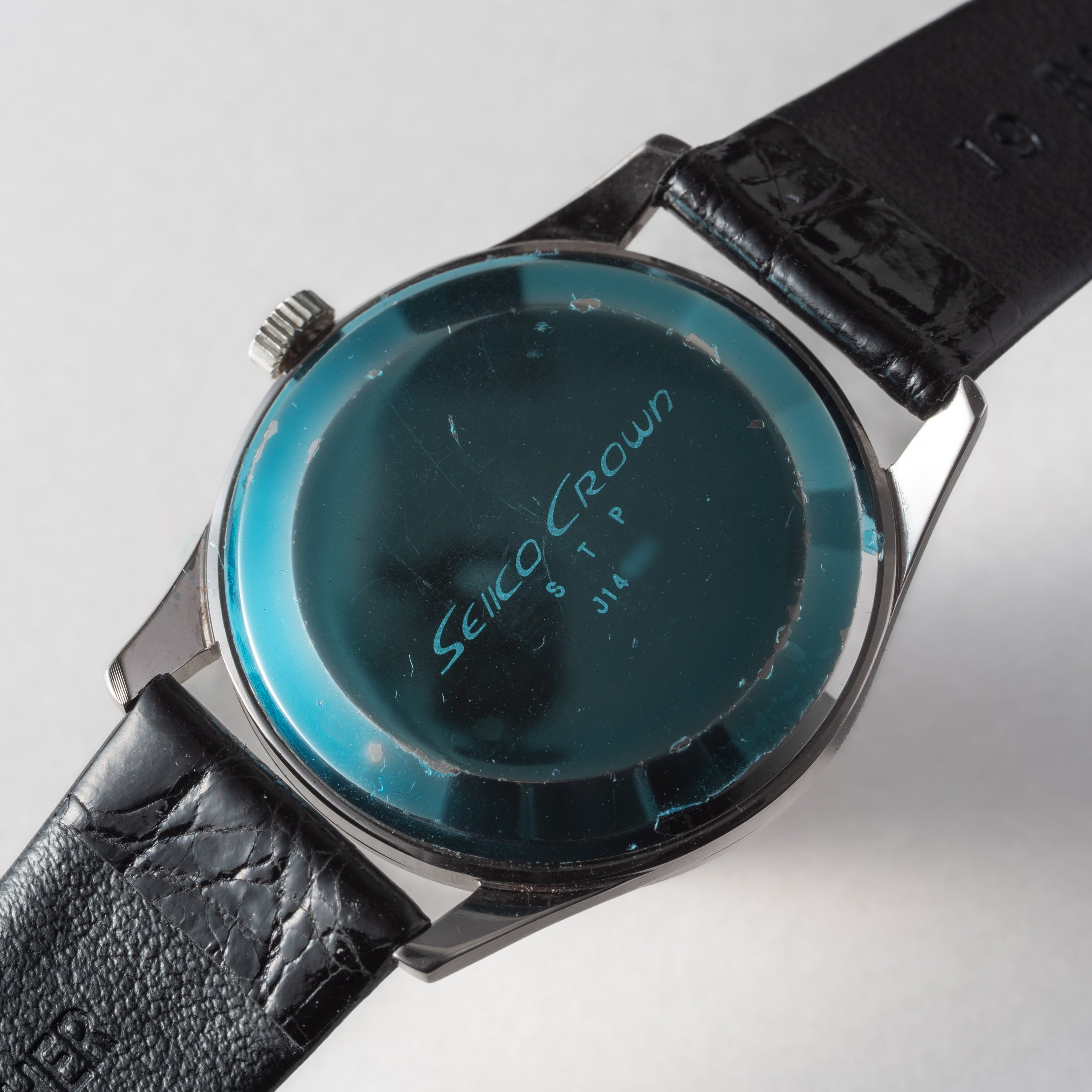 セイコー クラウン 21石 Ref.J14091 未使用品 箱、タグ、純正革ベルト、純正尾錠付き