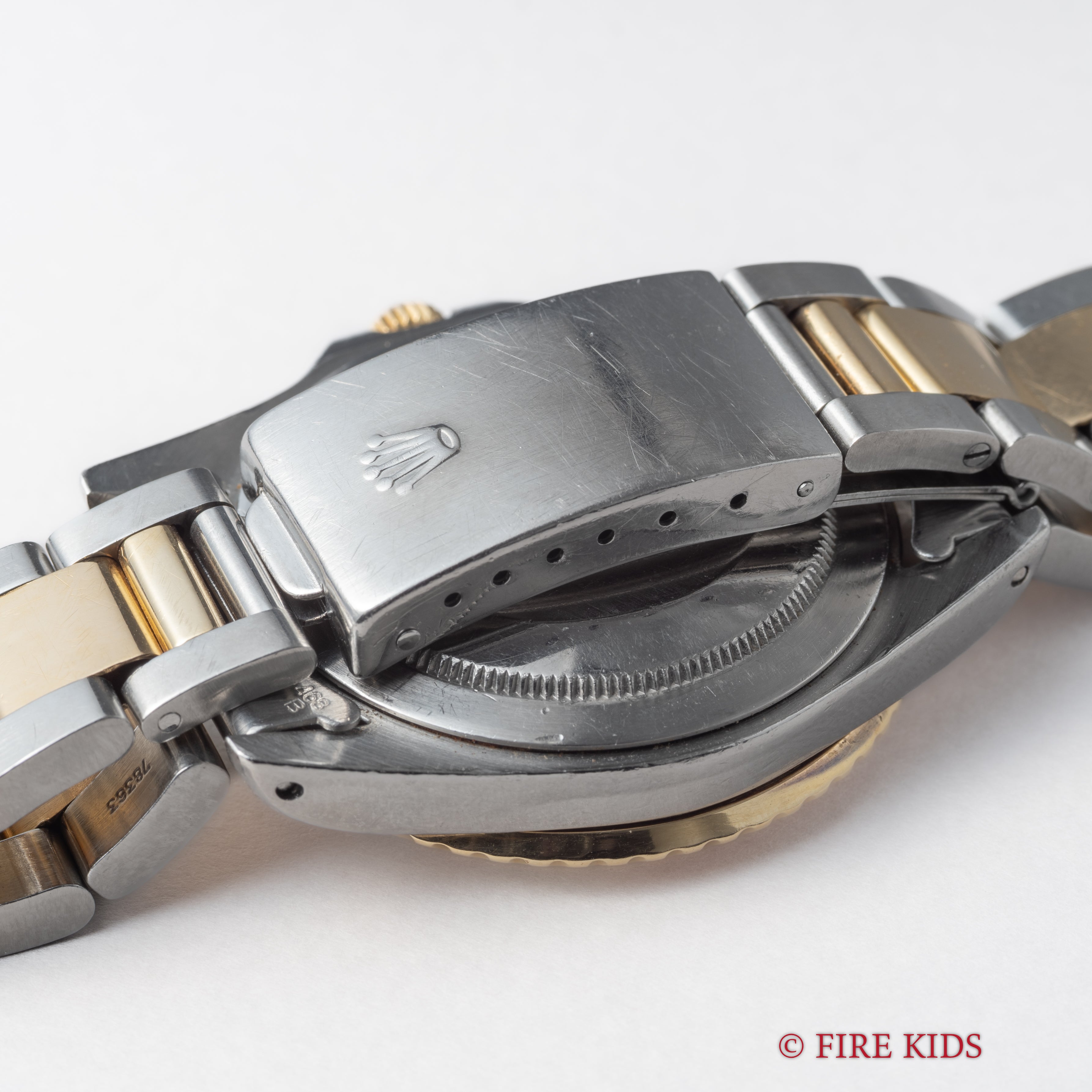 ロレックス 1981年製GMTマスター コンビ 茶ツボ Ref.16753 ルートビア 3連コンビオイスターブレス