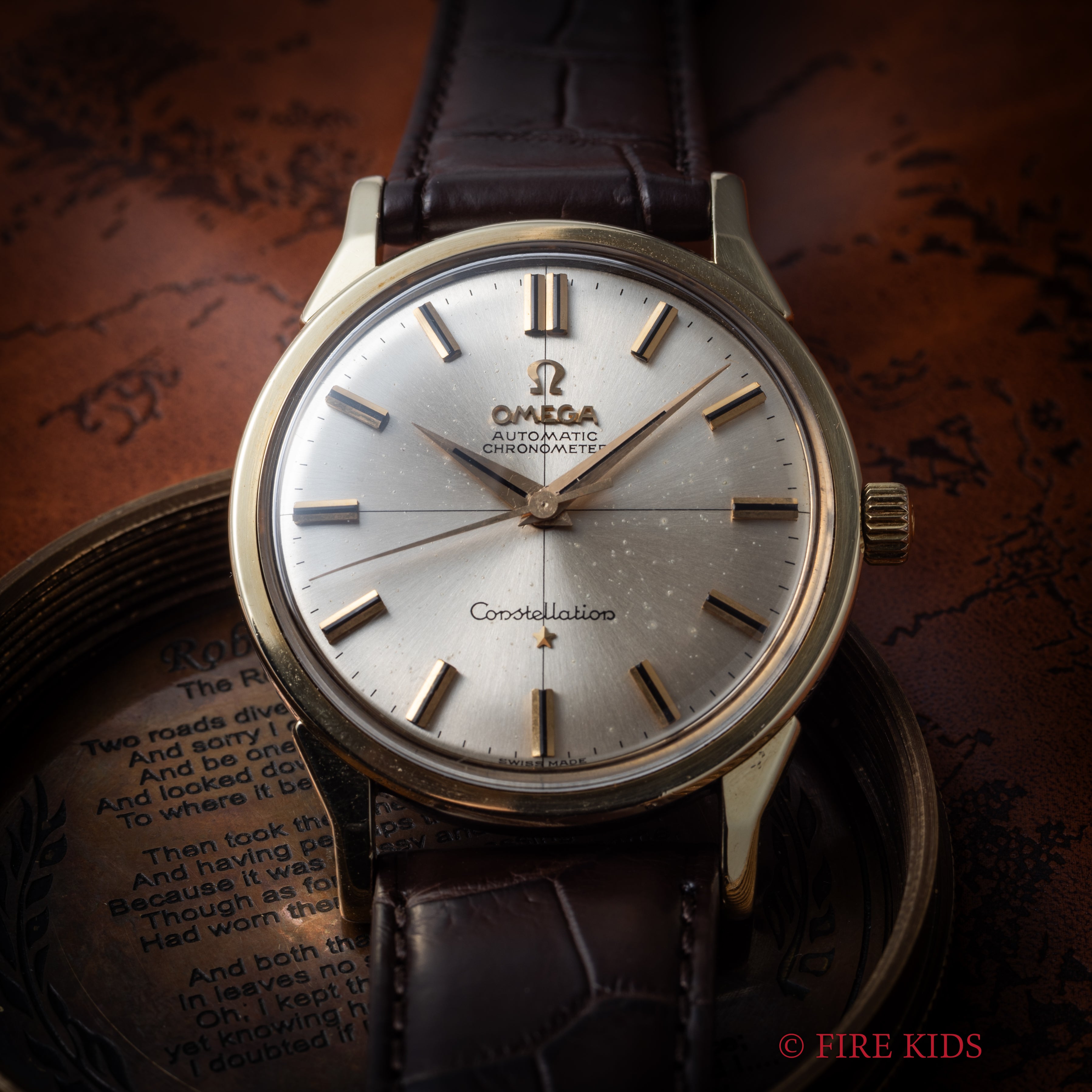 オメガ コンステレーション クロスライン 1961年製 Ref.14900.61.SC ノンデイト トップゴールドケース