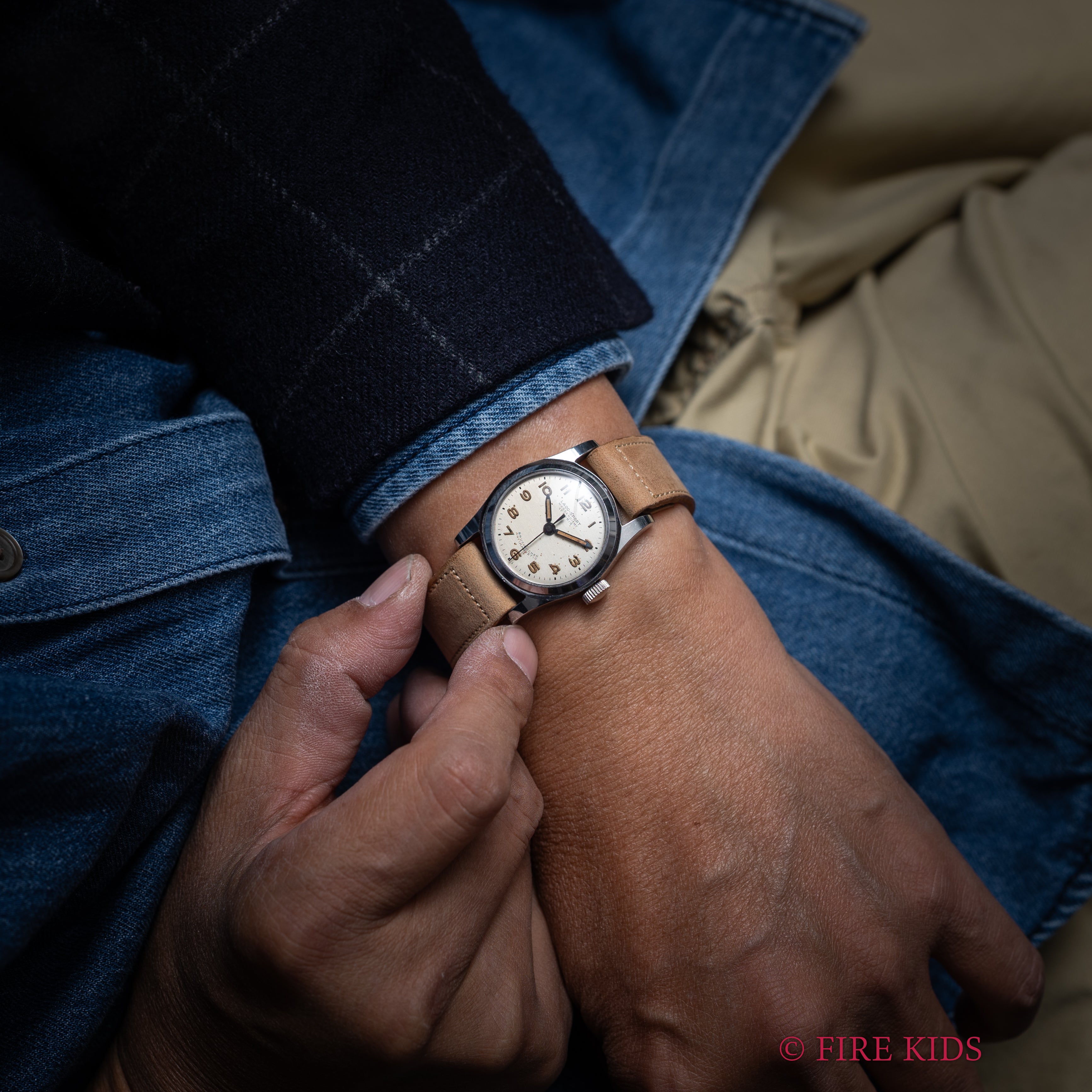 ラコ スポーツ ラウンド 1940年代製 ドイツ時計 手巻き