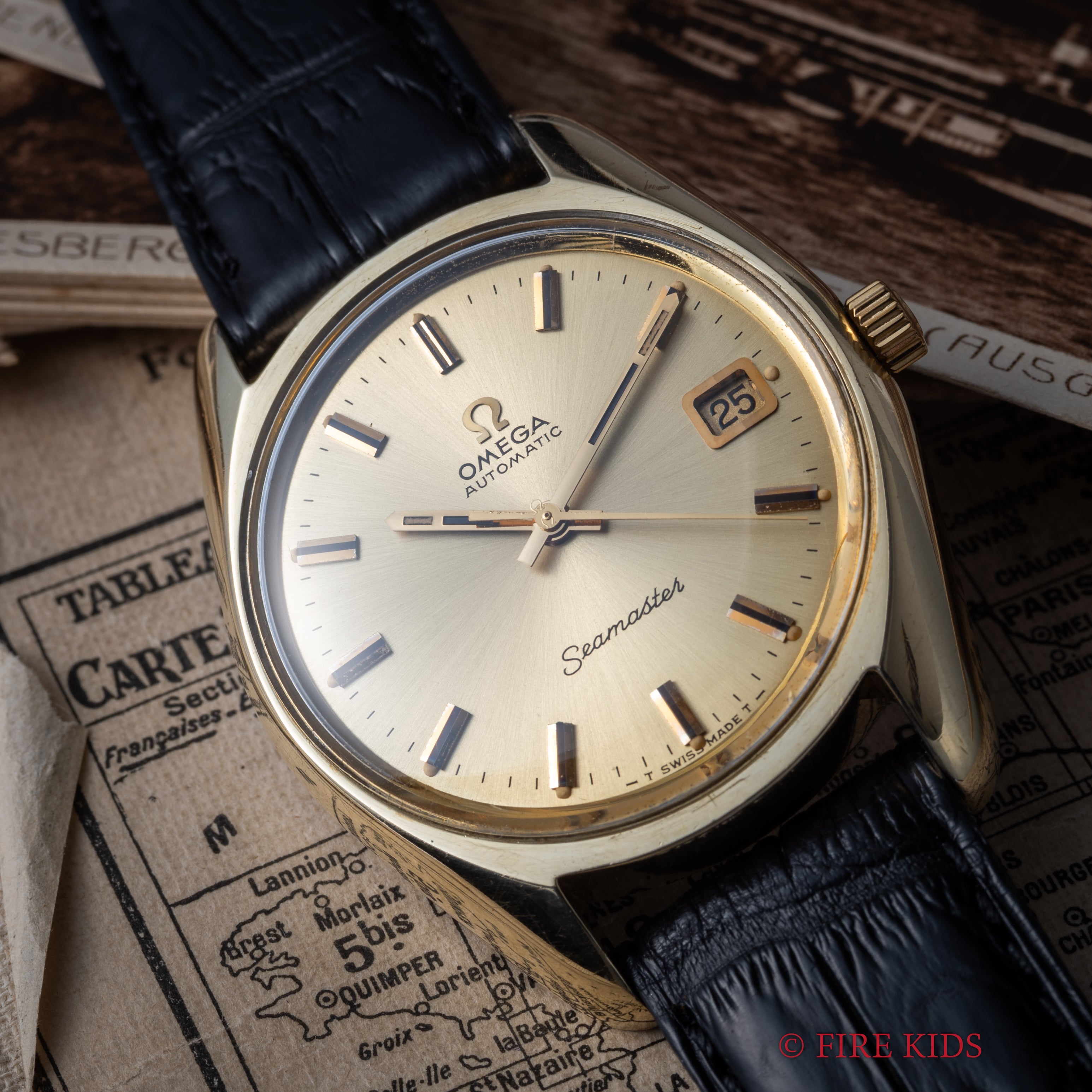 オメガ シーマスター 1971年製 オートマチック Cal.565 Ref.166.067 トップゴールドケース