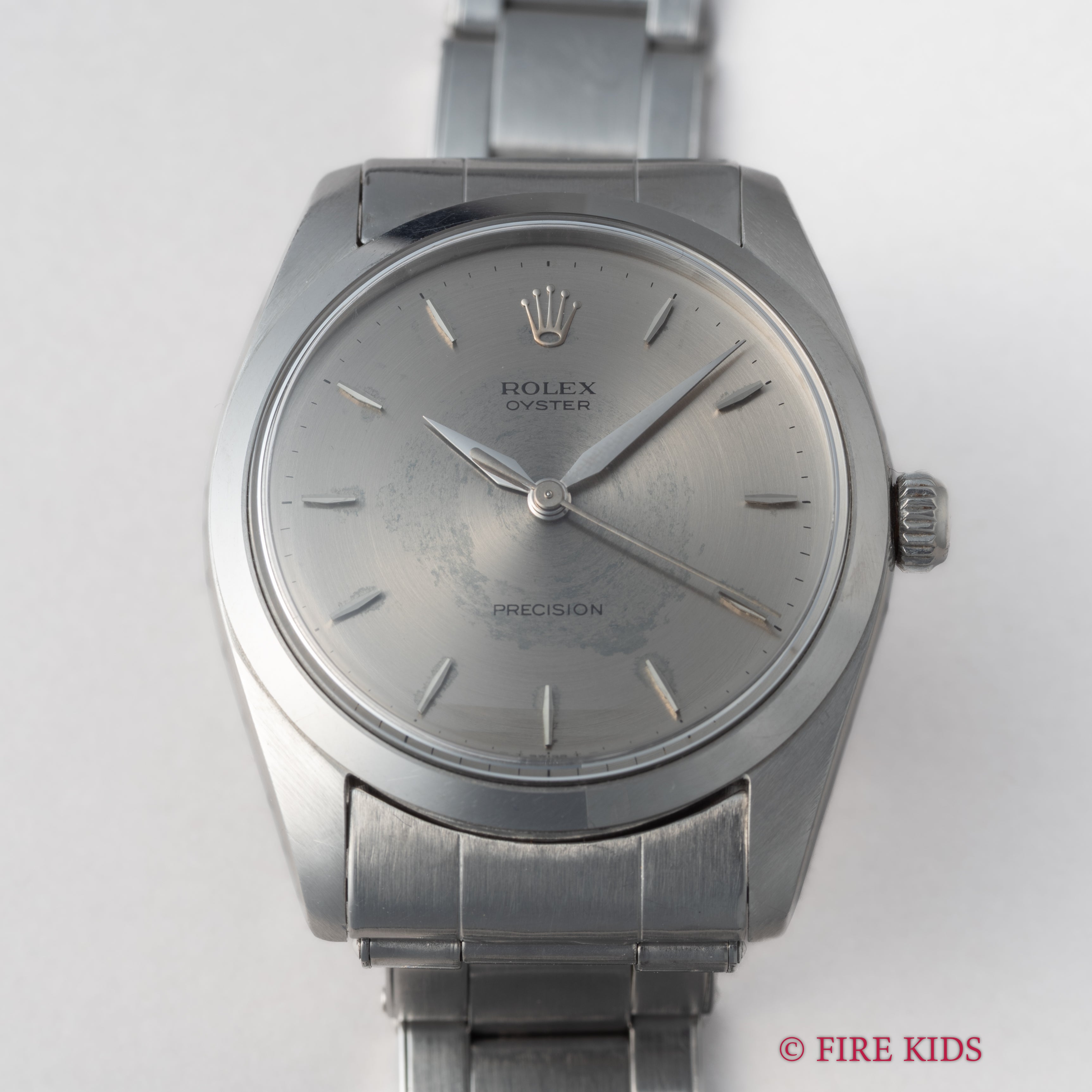 ロレックス オイスター 1964年製 ビッグケース 手巻き Ref.6424 グレーダイヤル