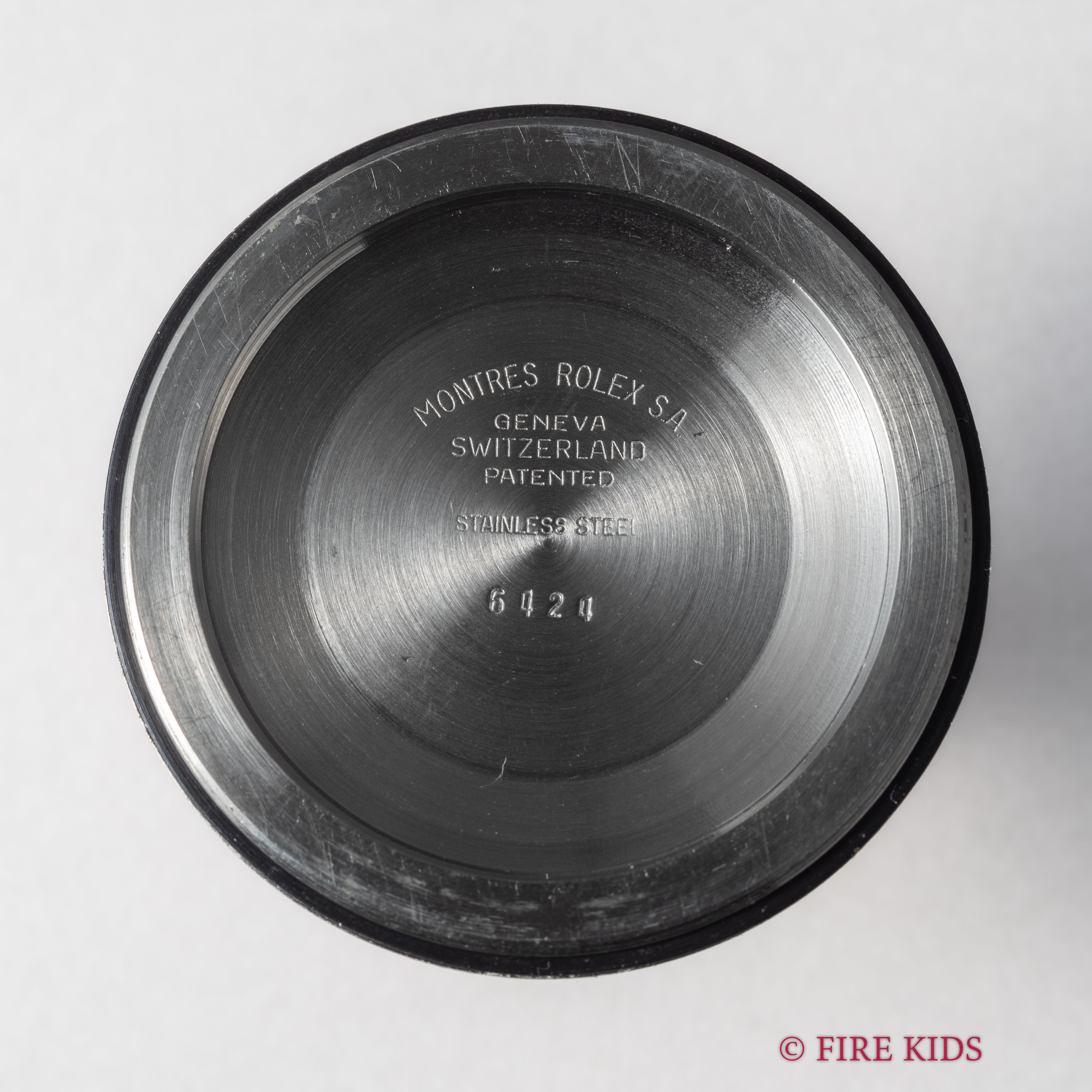 ロレックス オイスター 1964年製 ビッグケース 手巻き Ref.6424 グレーダイヤル