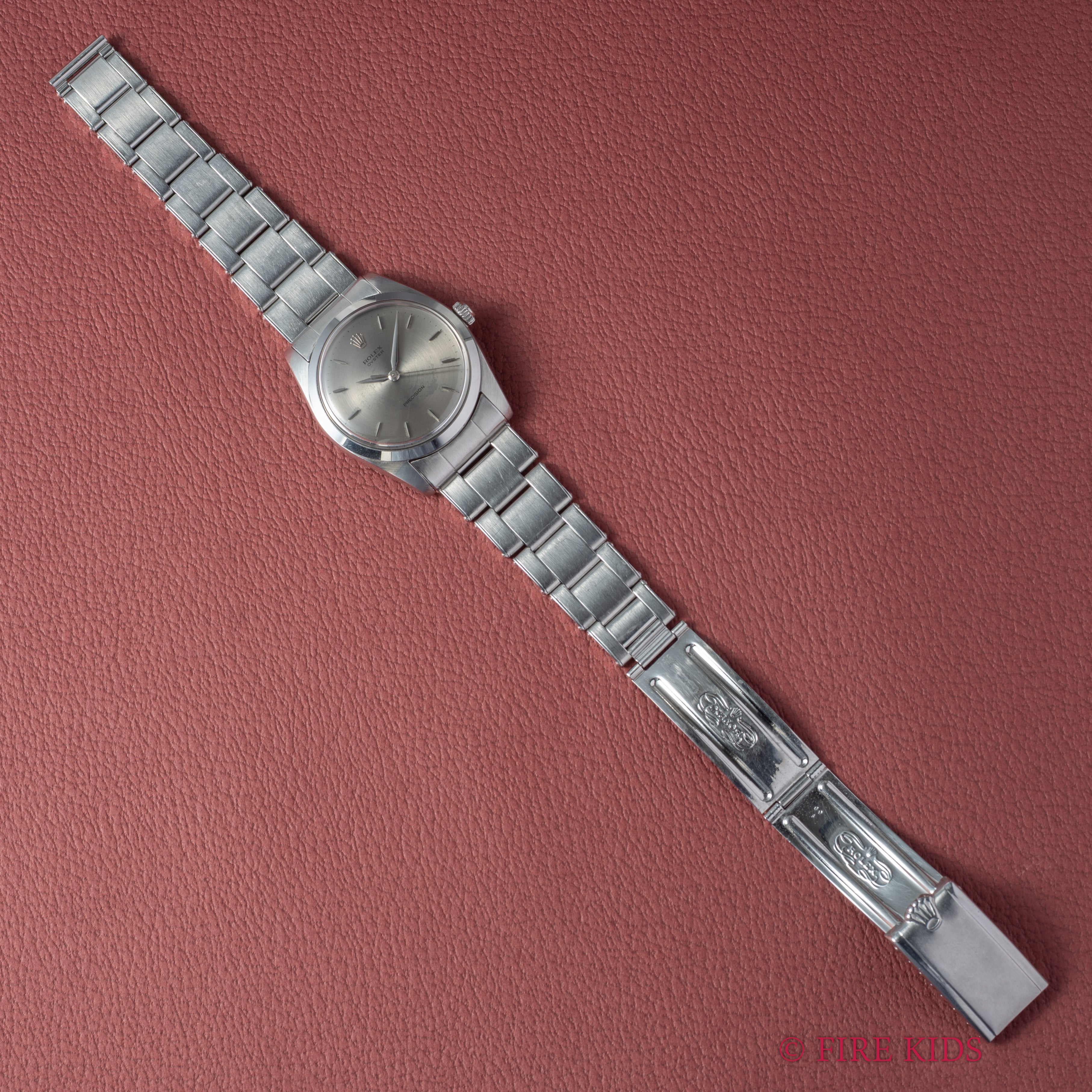 ロレックス オイスター 1964年製 ビッグケース 手巻き Ref.6424 グレーダイヤル