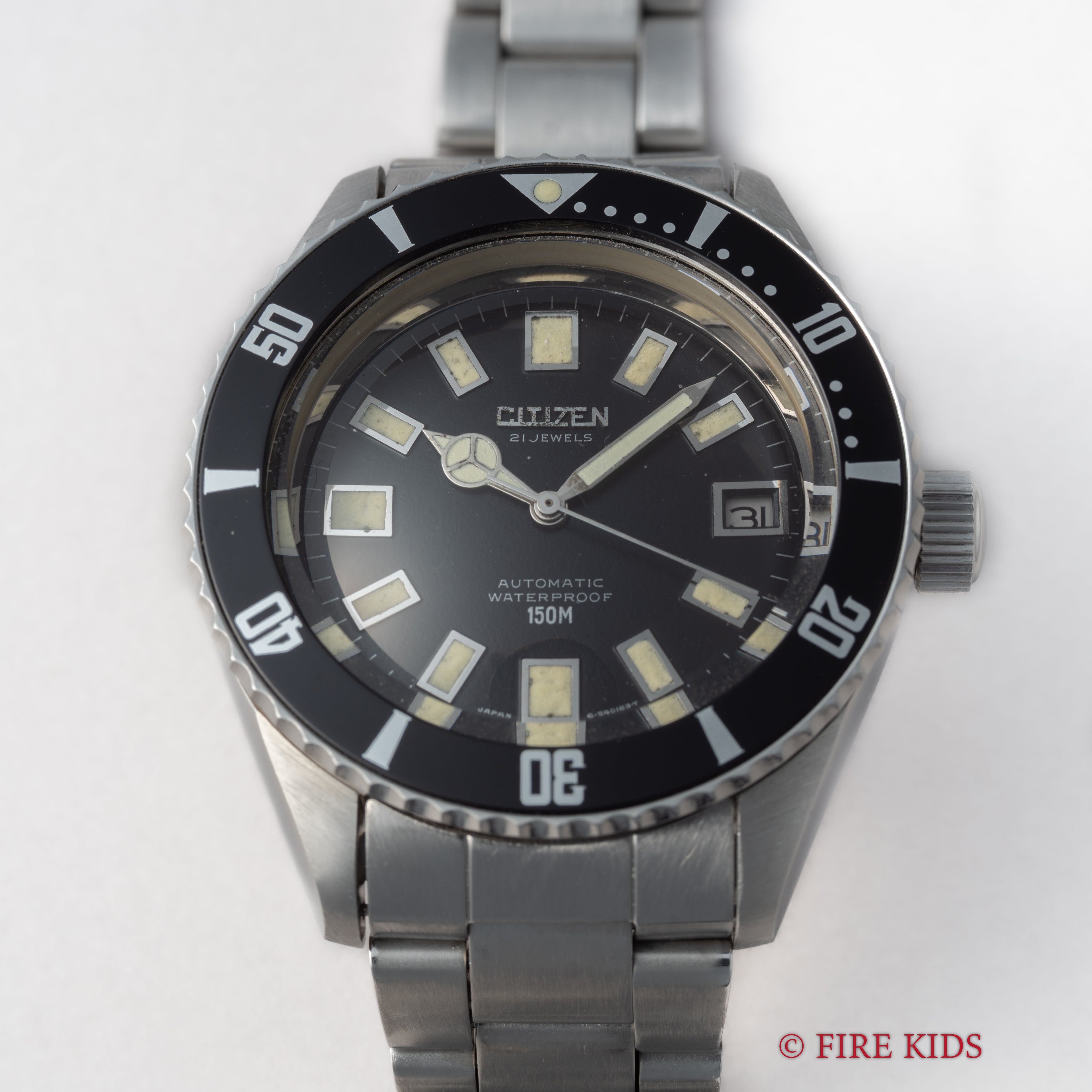 シチズン チャレンジダイバー 150M 初期型 1969年製 自動巻 Ref.4‐540115Y 社外ブレス