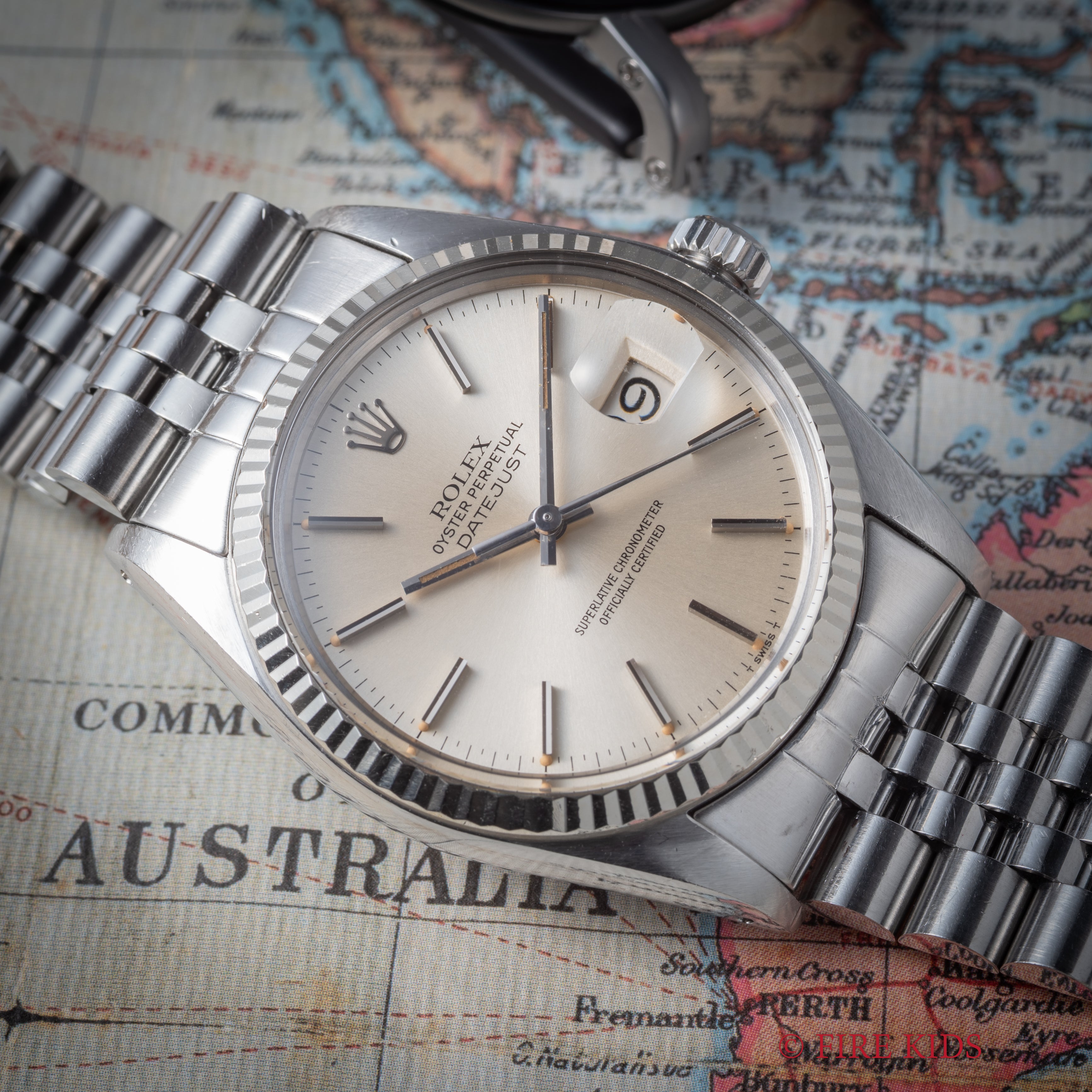 ロレックス デイトジャスト 自動巻き 1978年製 Ref.16014 シルバーダイヤル WGベゼル