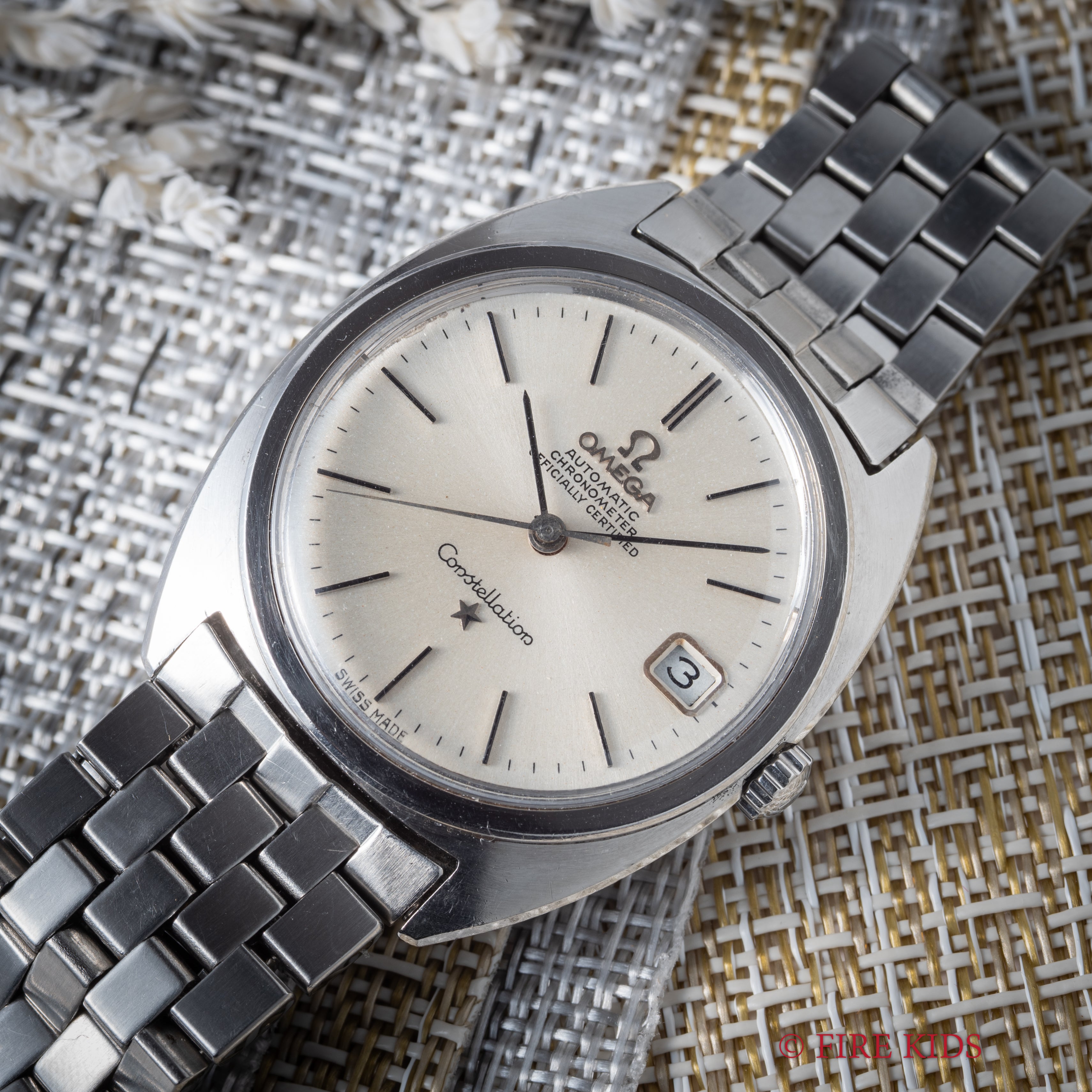 オメガ コンステレーション ジェンタデザイン初期型 1966年製 Ref.168.017 自動巻クロノメーター cal.561 純正ブレス