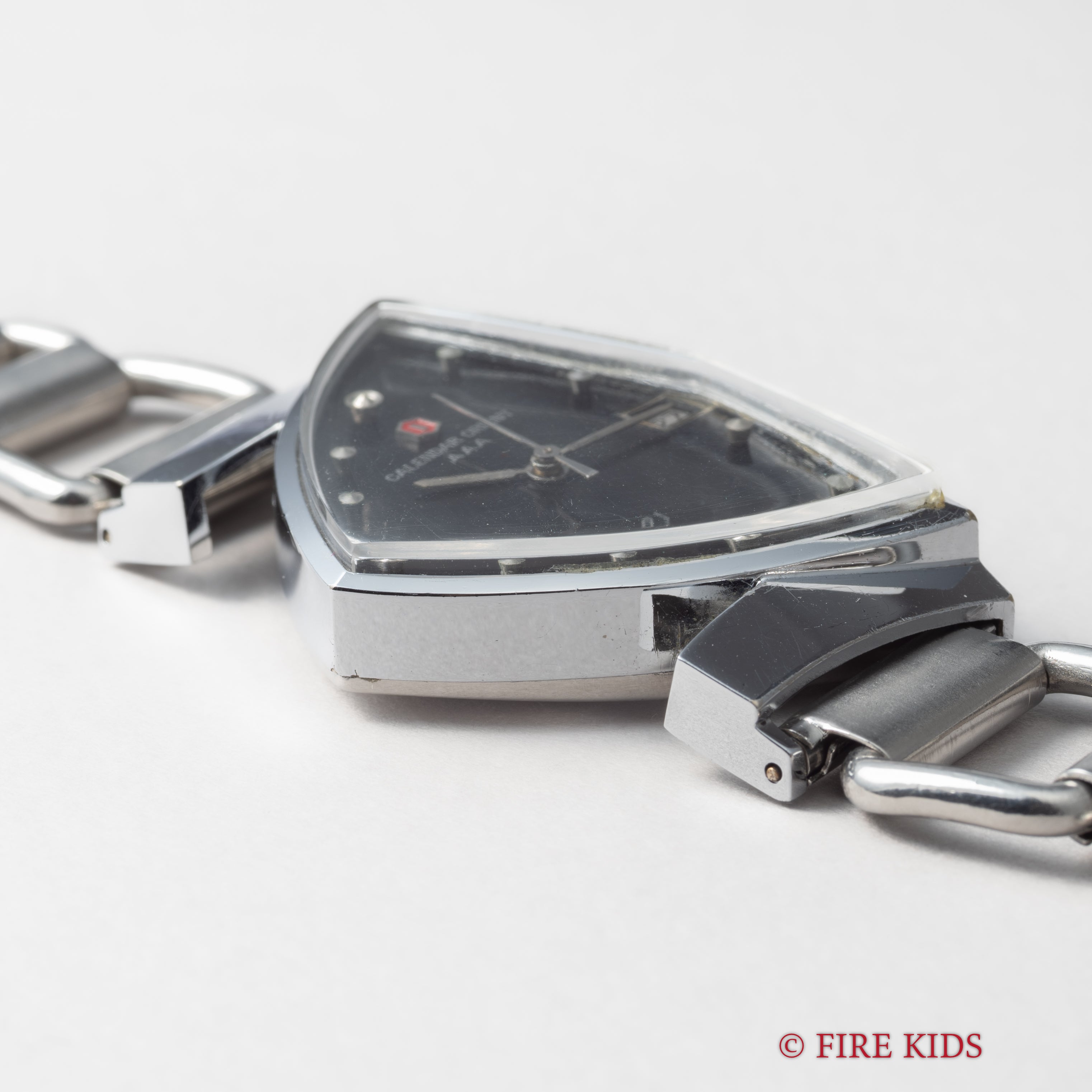 オリエント 三角時計 カレンダーオリエント AAA 1970年代製 手巻 ベンチュラタイプ 純正ブレス