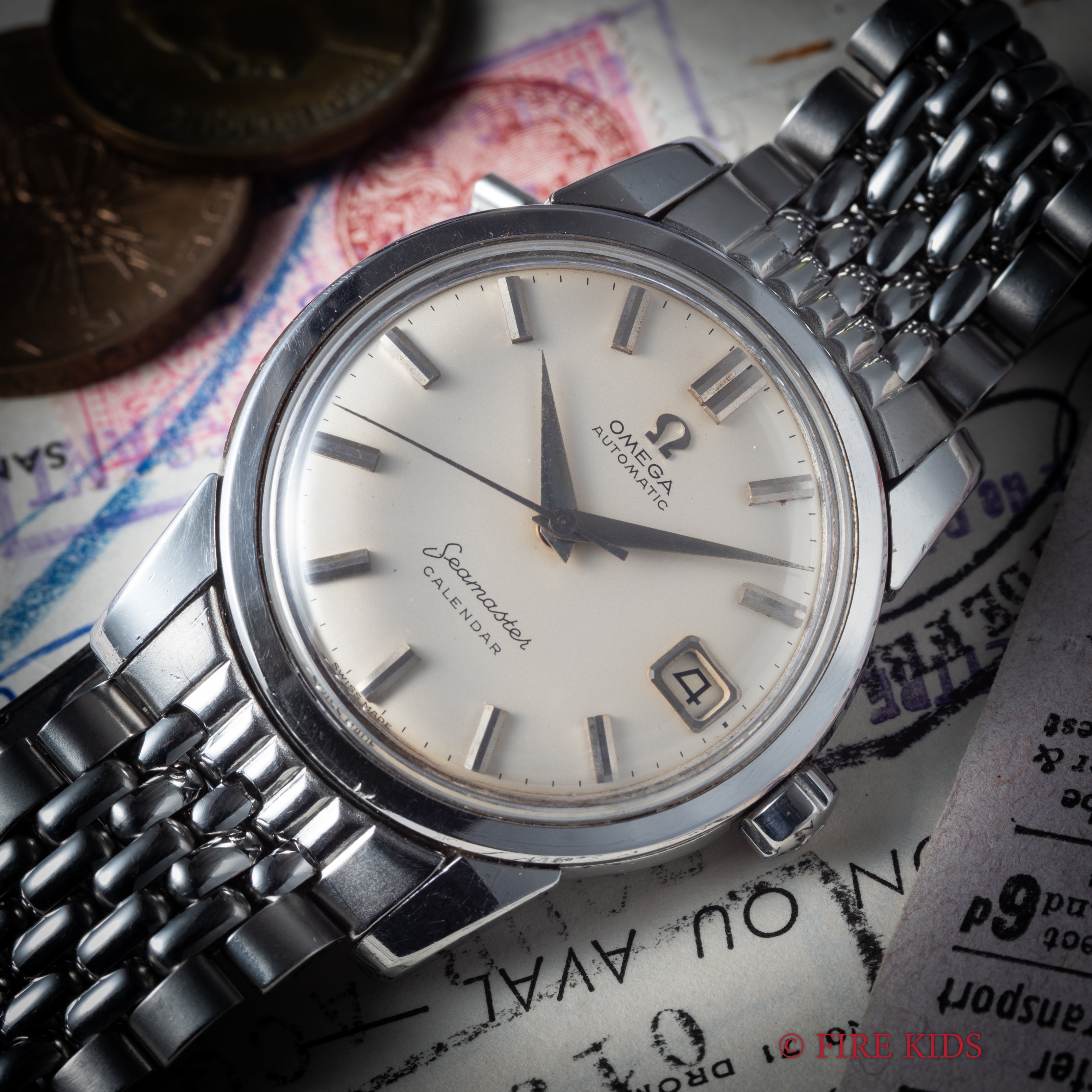 オメガ シーマスターカレンダー オートマチック 1959年製 Ref.2849-12SC クロスライン