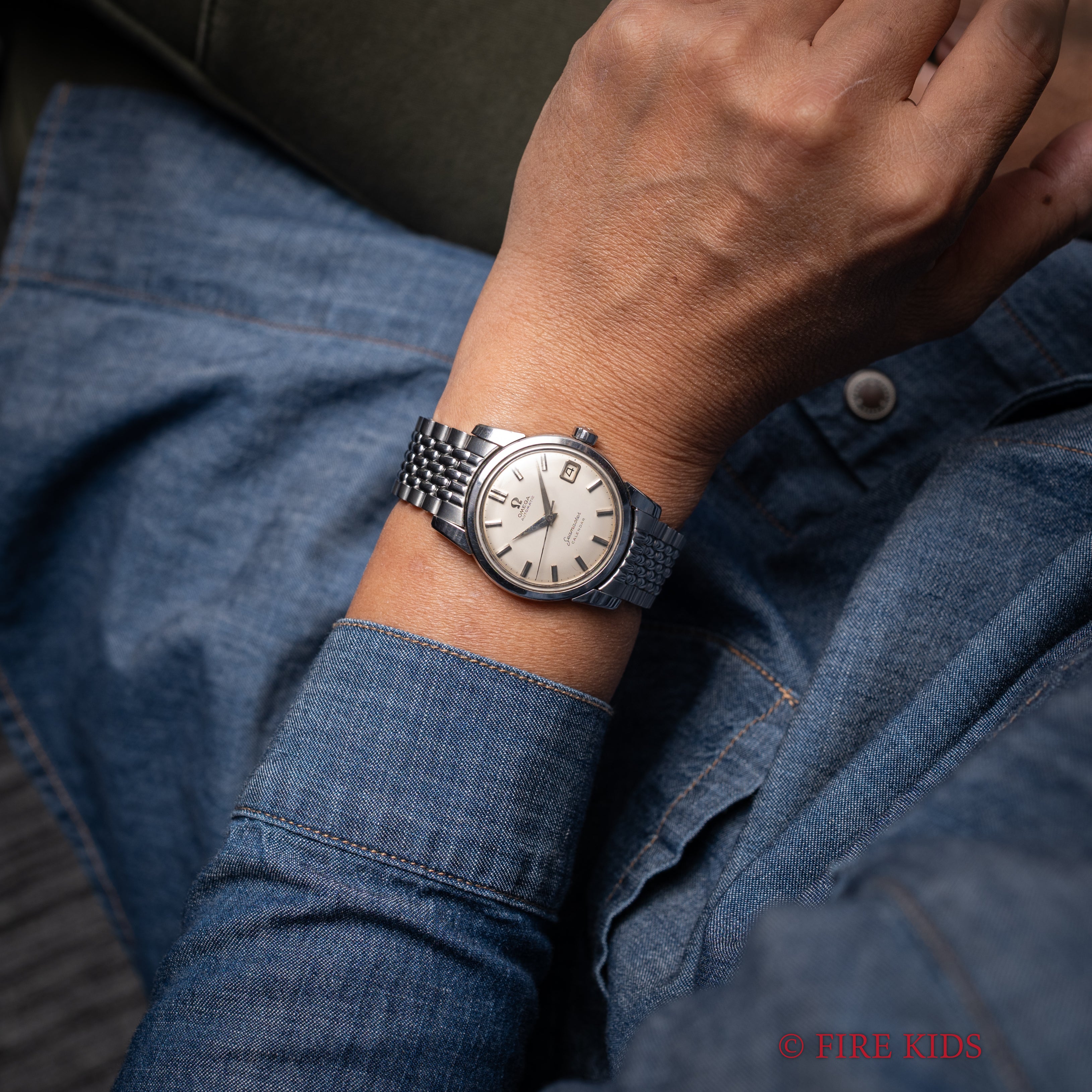 オメガ シーマスターカレンダー オートマチック 1959年製 Ref.2849-12SC クロスライン