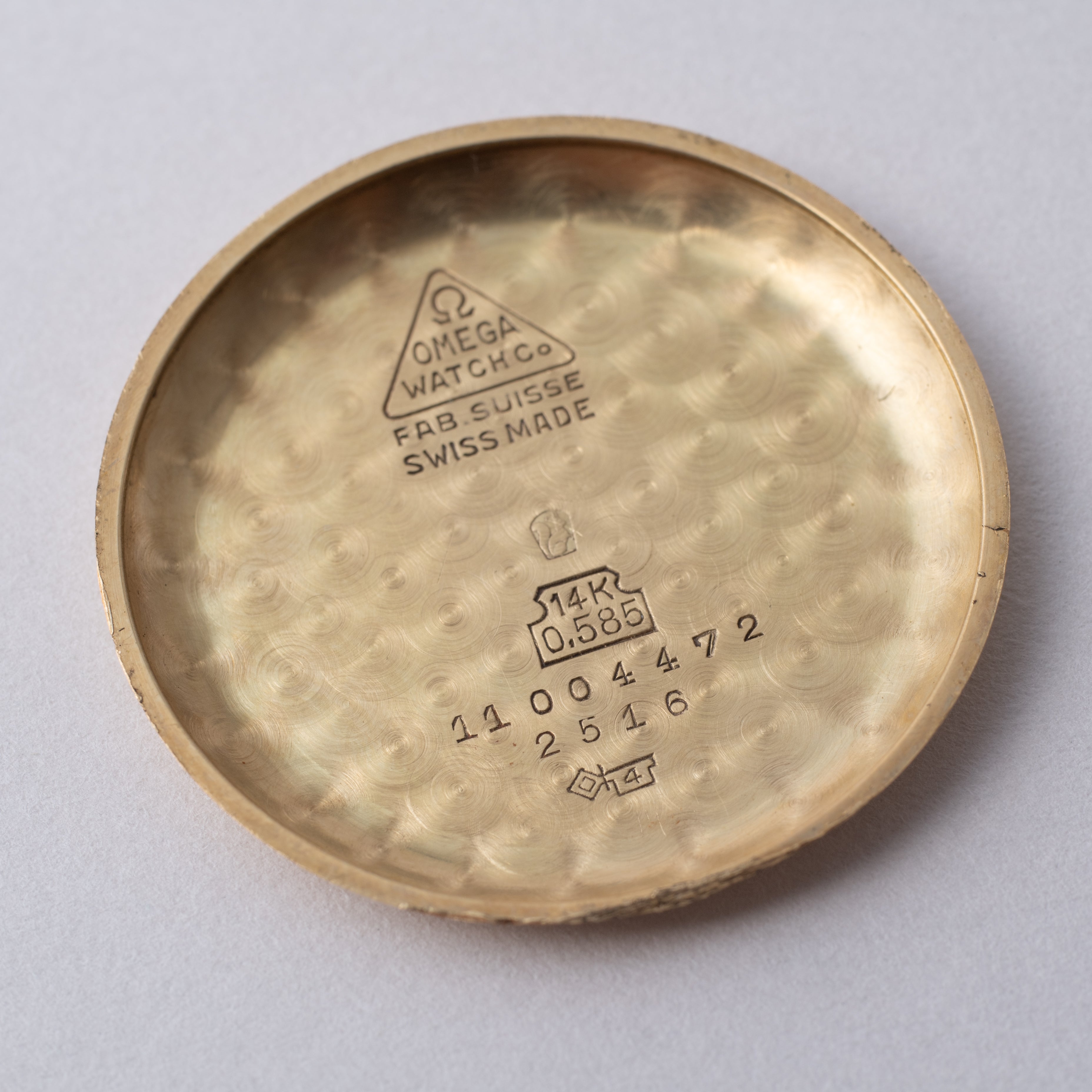 オメガ プレコンステレーション クロノメーター ハーフローター 14金無垢 1950~51年製