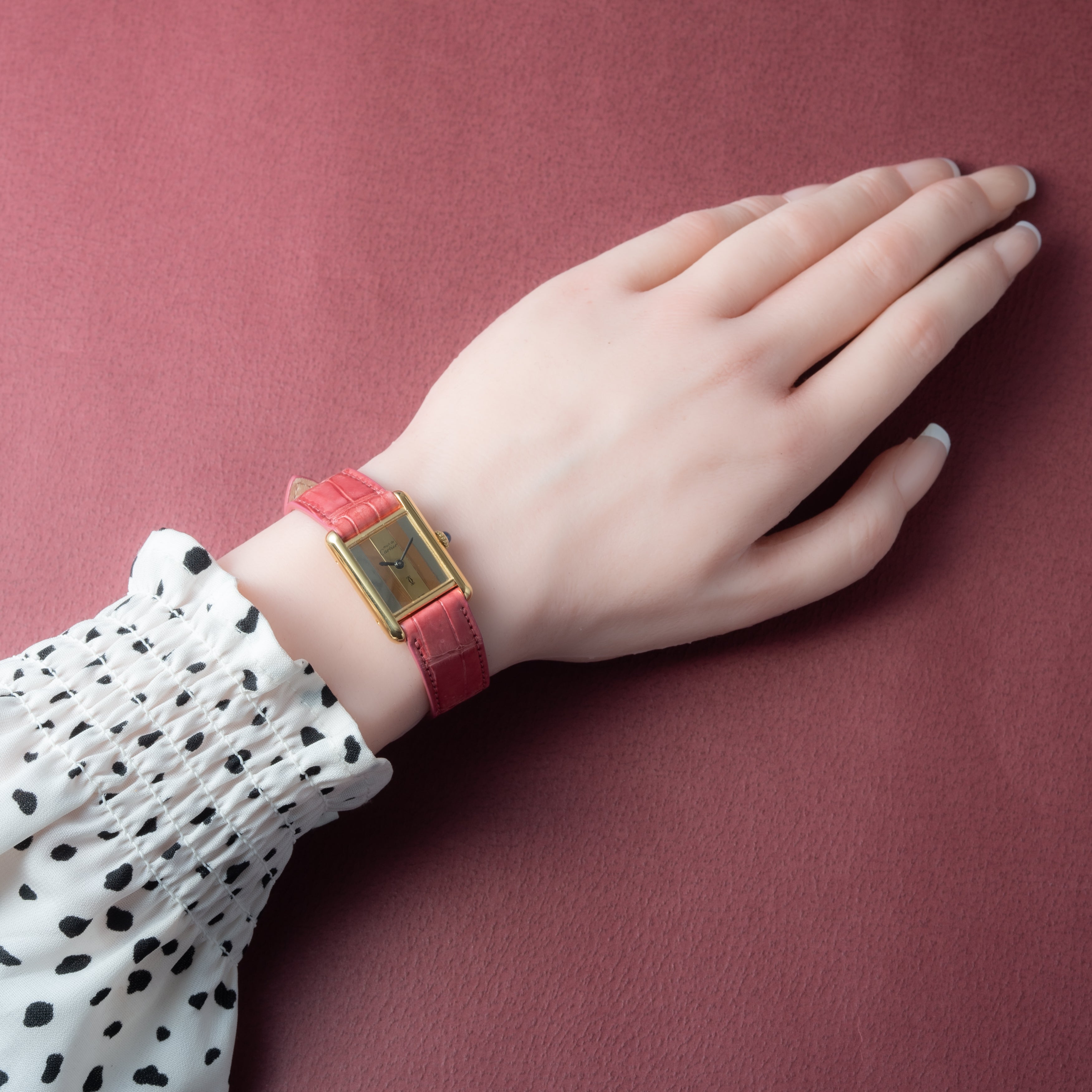 カルティエ マストタンク SMサイズ 3カラーダイヤル 1970年代 トリニティ