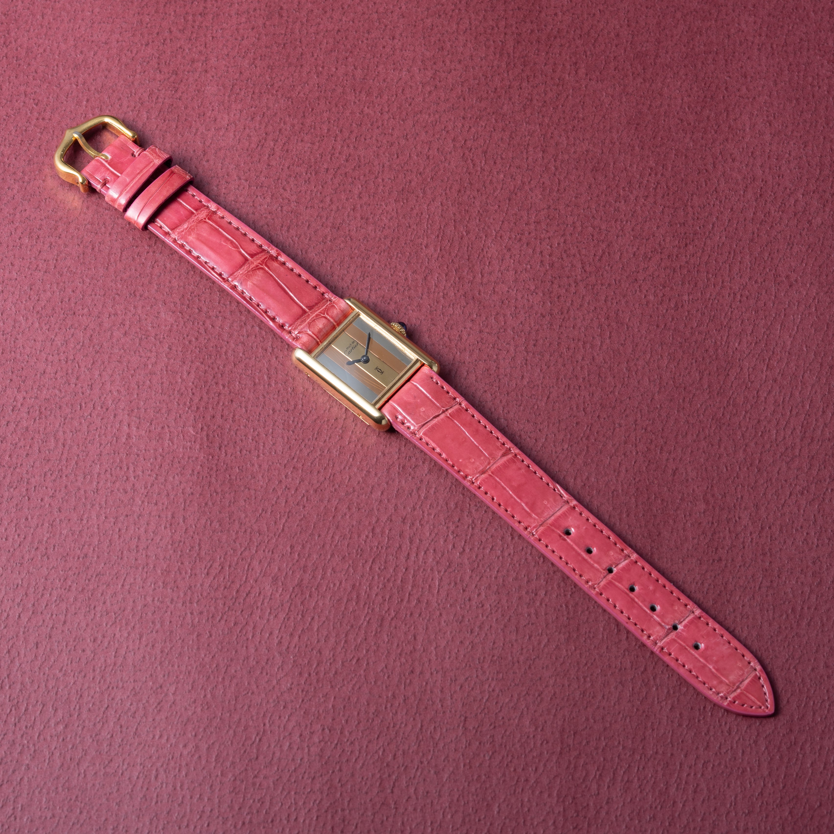 カルティエ マストタンク SMサイズ 3カラーダイヤル 1970年代 トリニティ