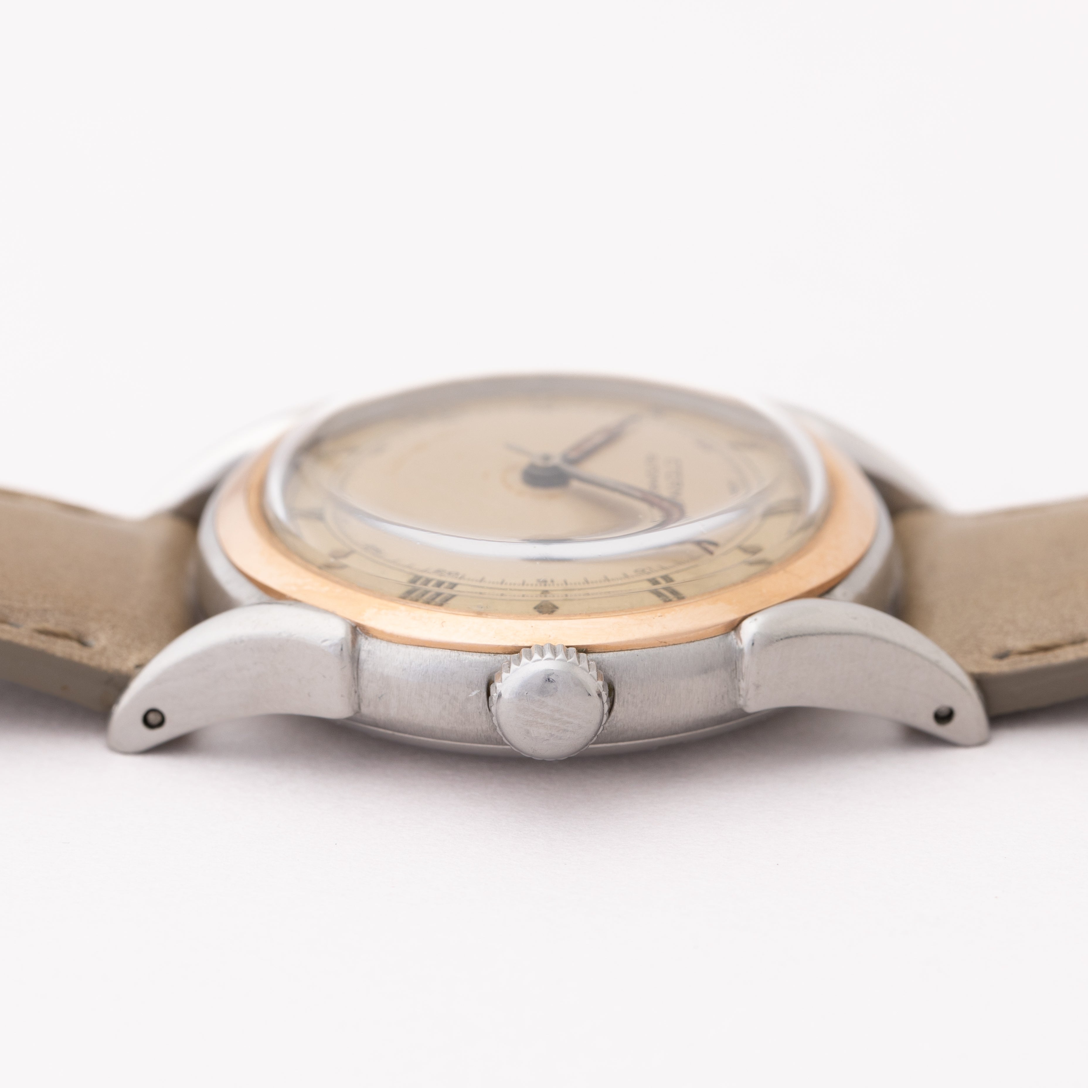 エテルナ オートマチック 1940年代 ツートンダイヤル ピンクゴールド×ステンレス コンビ