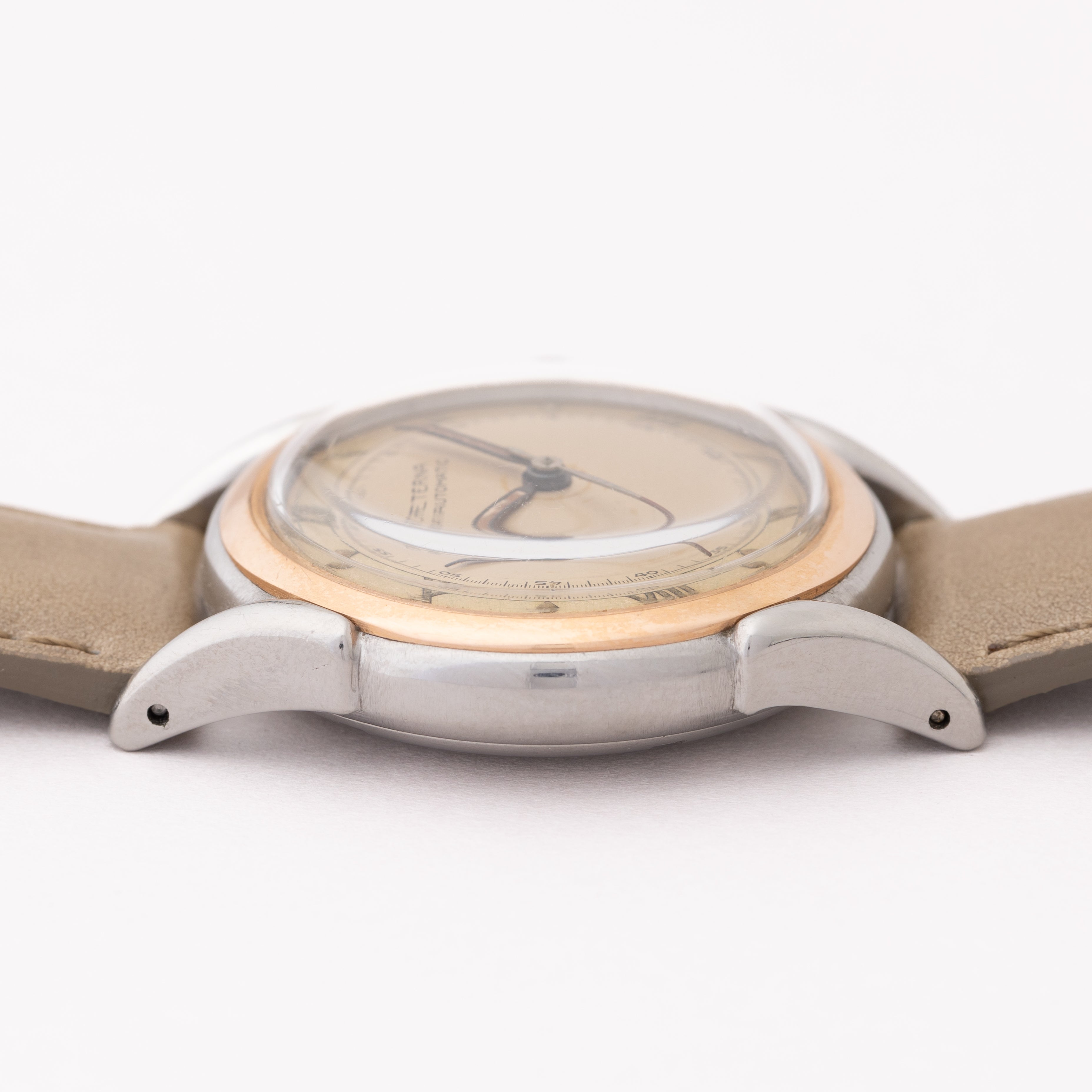 エテルナ オートマチック 1940年代 ツートンダイヤル ピンクゴールド×ステンレス コンビ