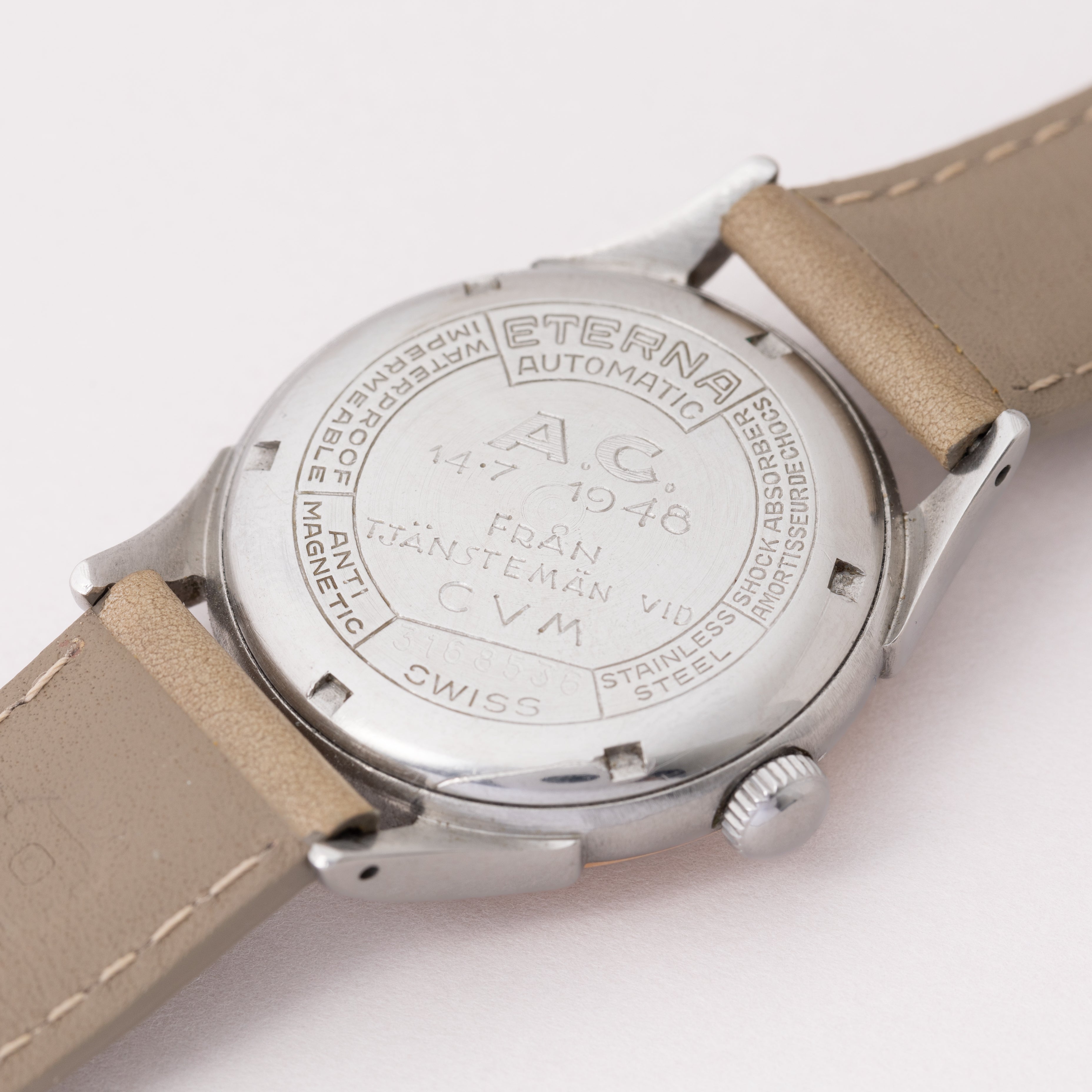 エテルナ オートマチック 1940年代 ツートンダイヤル ピンクゴールド×ステンレス コンビ