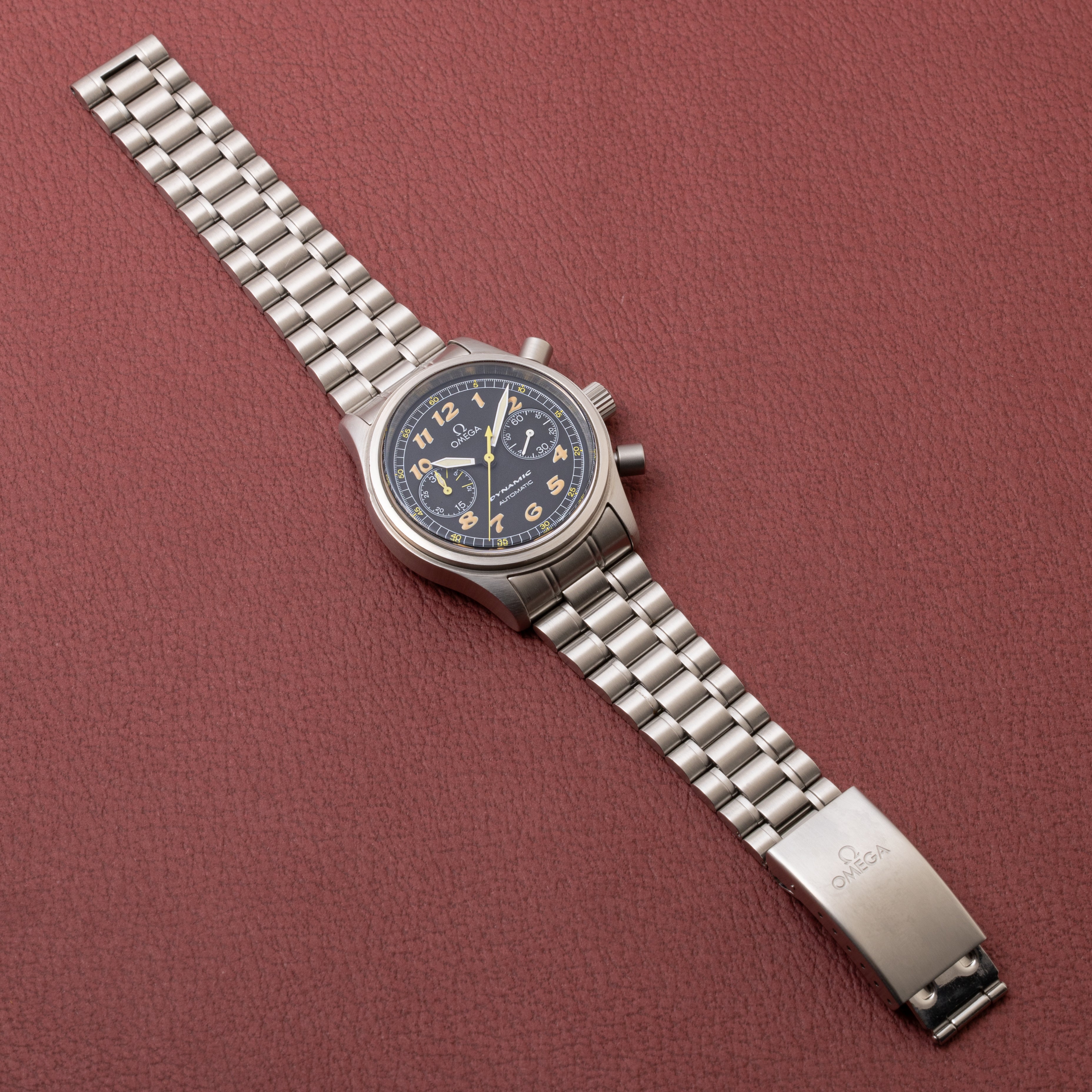 オメガ ダイナミック 自動巻きクロノグラフ 1995~97年製 純正ブレス