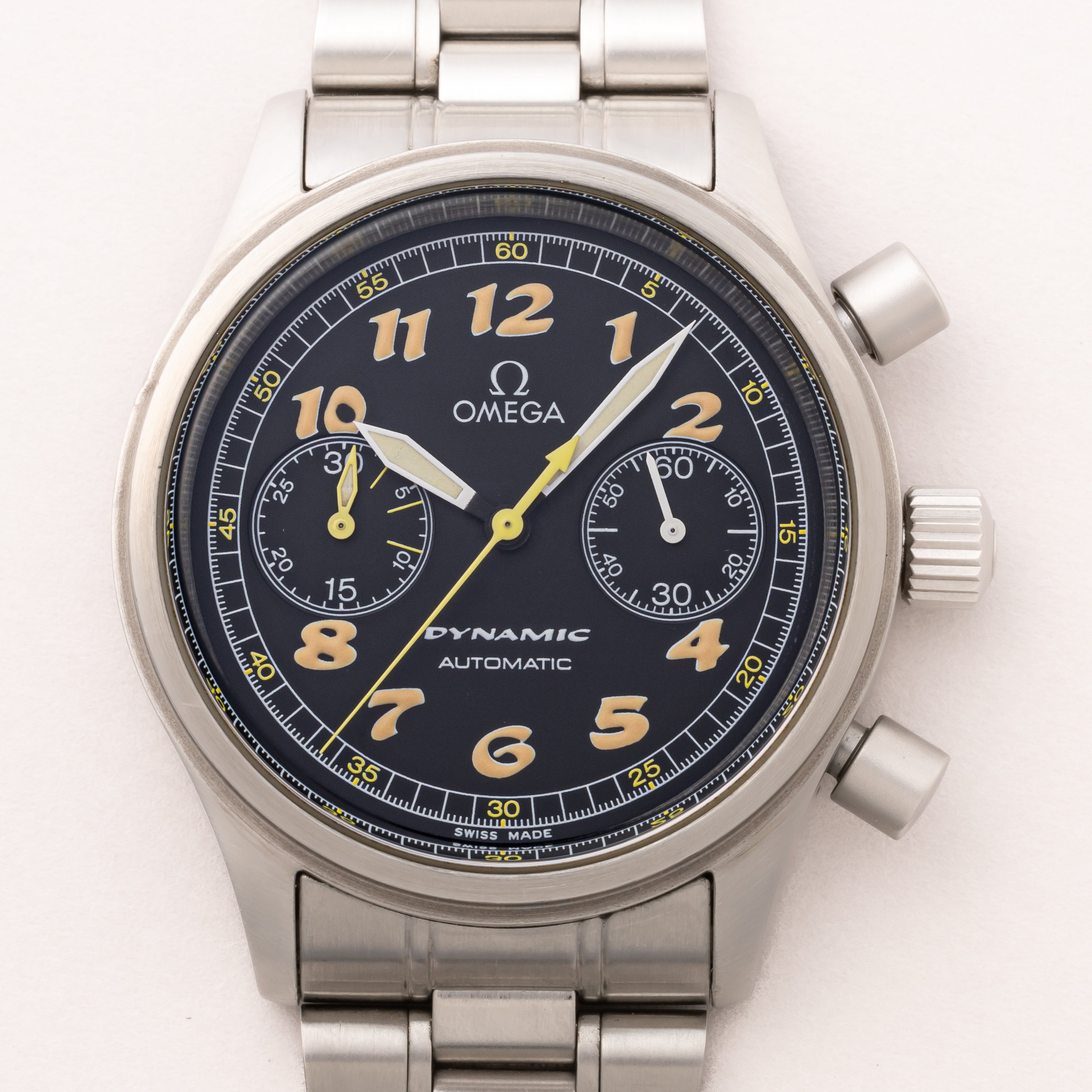 オメガ ダイナミック 自動巻きクロノグラフ 1995~97年製 純正ブレス