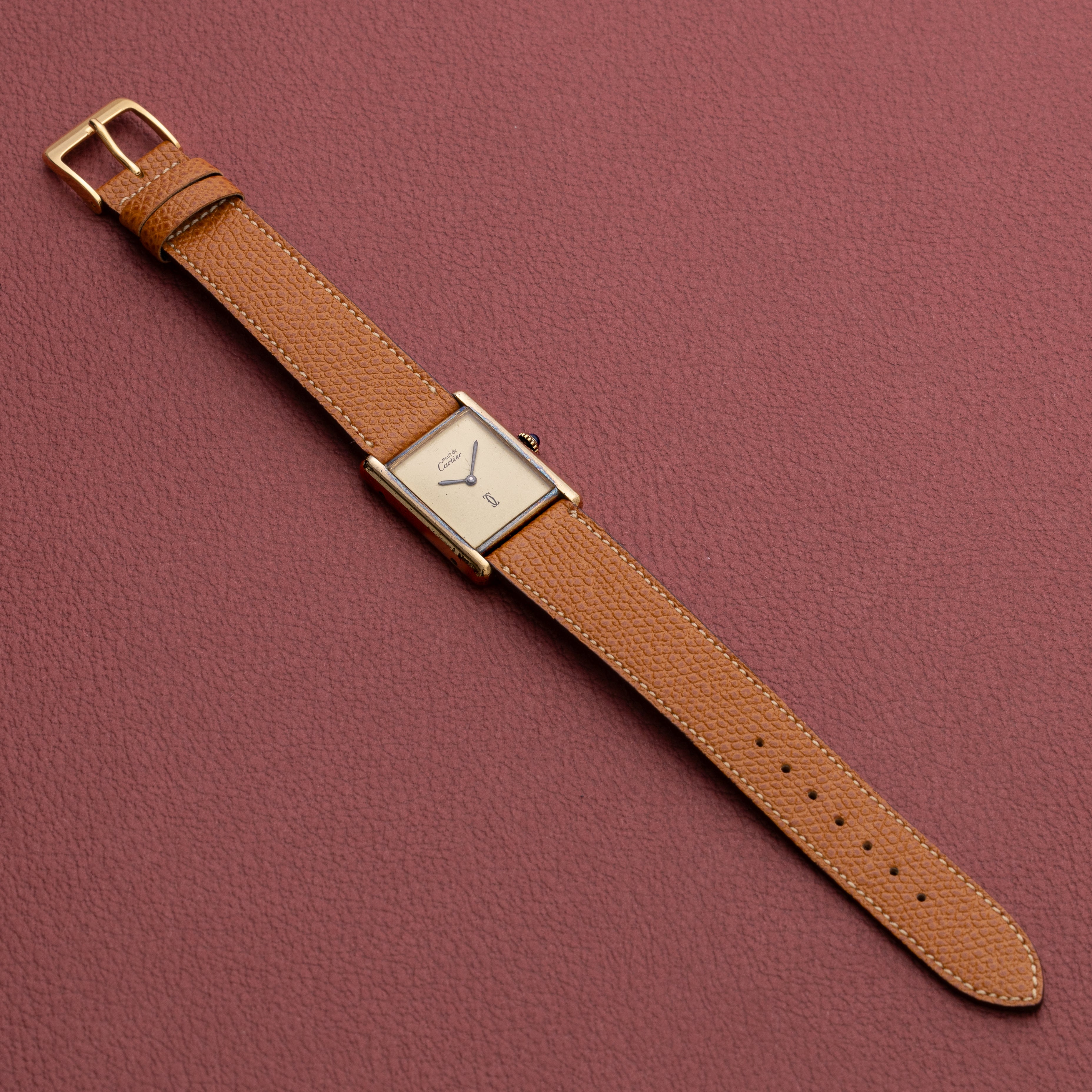 カルティエ マストタンクLM 手巻き式 ベルメイユケース 1980年代製