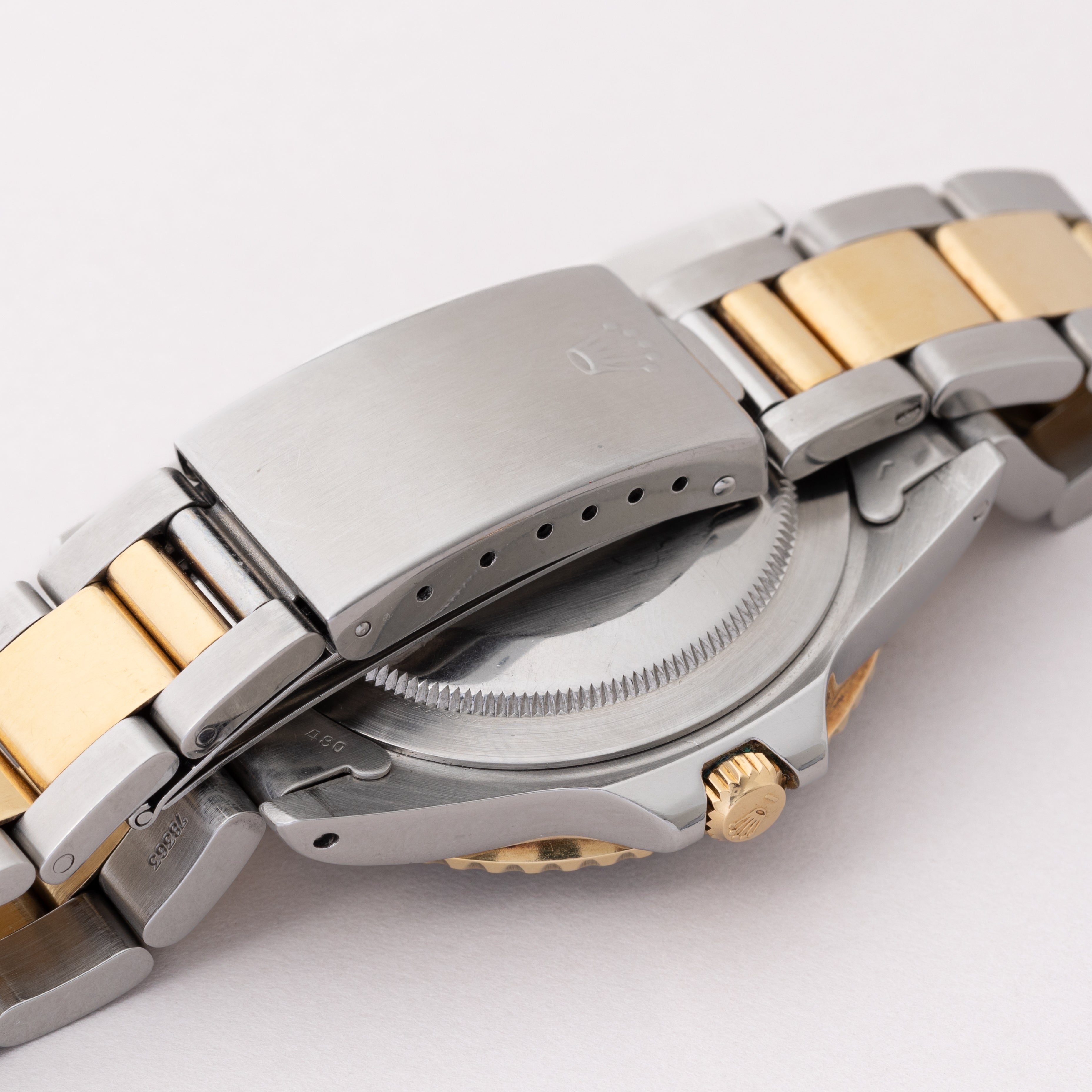 ロレックス GMTマスターコンビ 黒ツボ 1979年製 Ref.16753 オイスター3連ブレス