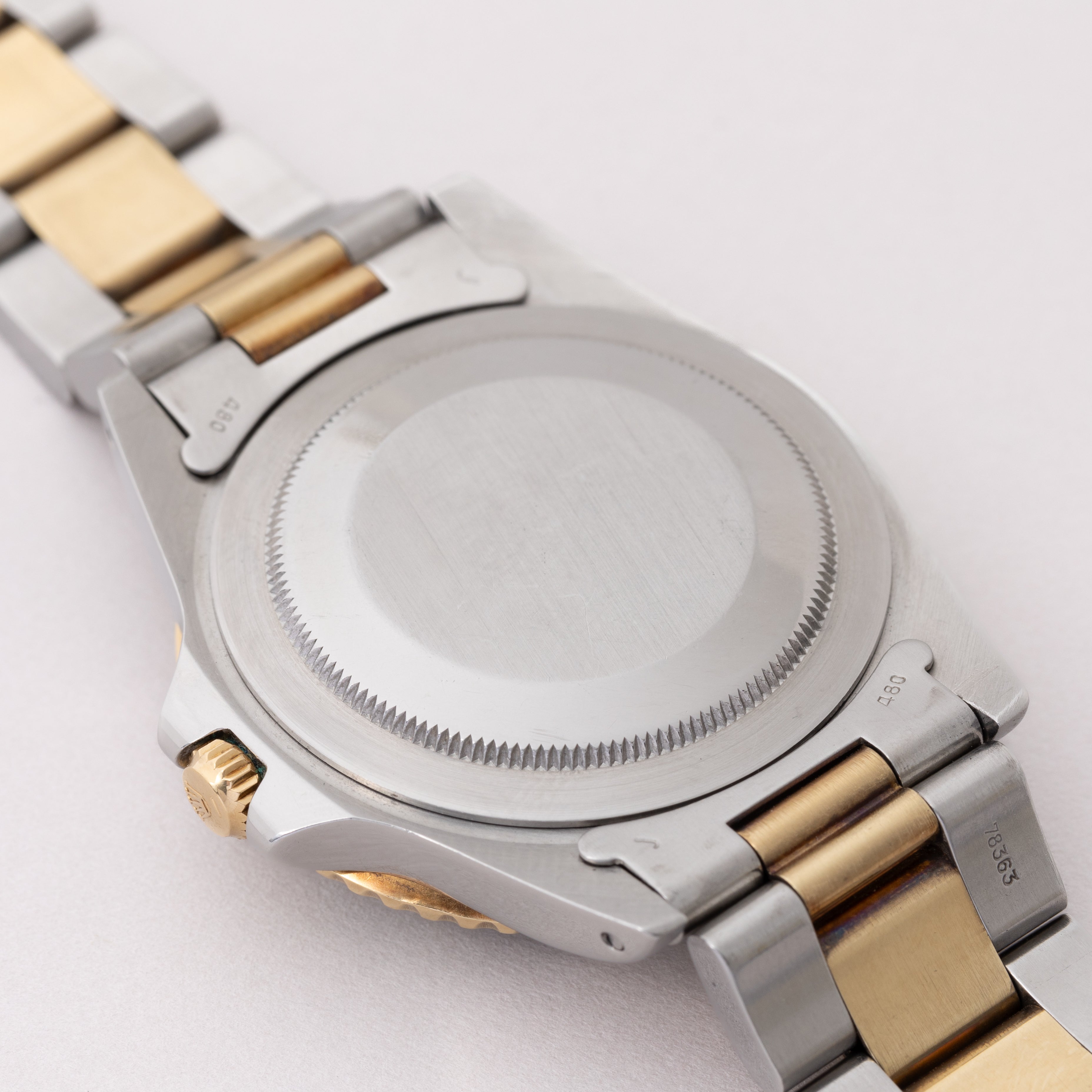 ロレックス GMTマスターコンビ 黒ツボ 1979年製 Ref.16753 オイスター3連ブレス