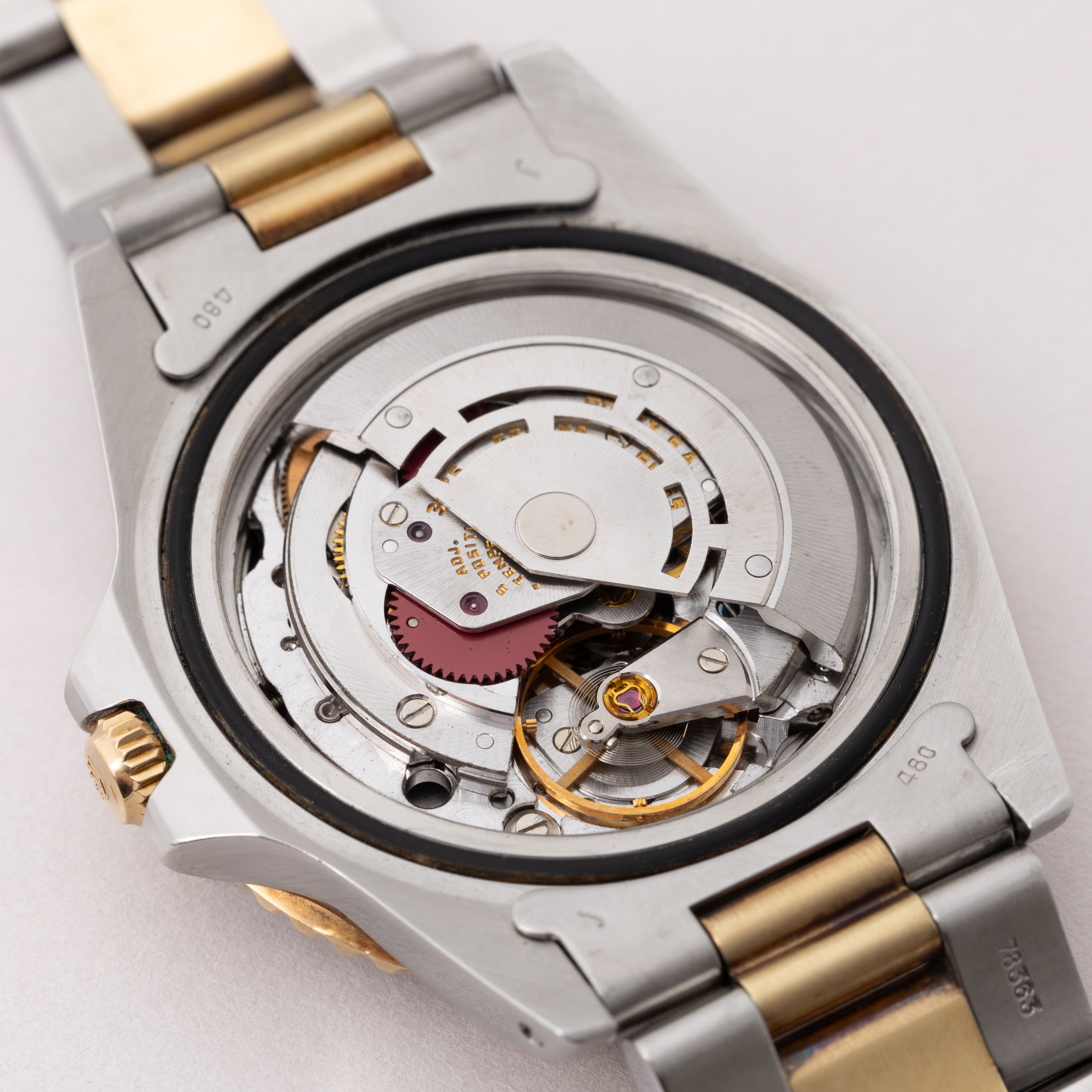 ロレックス GMTマスターコンビ 黒ツボ 1979年製 Ref.16753 オイスター3連ブレス