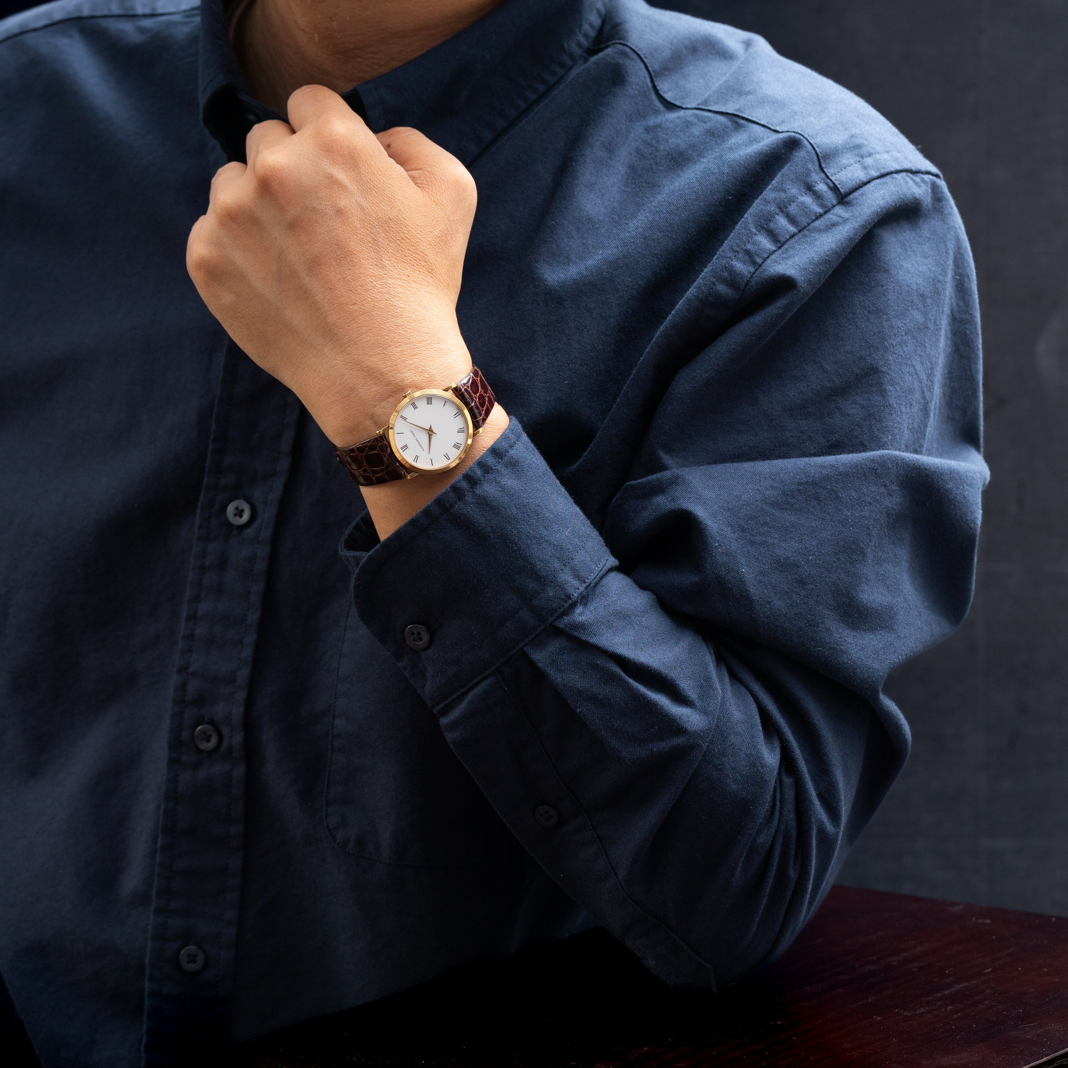 オーデマ・ピゲ ホワイトローマン 18金無垢 1980年代製 手巻き