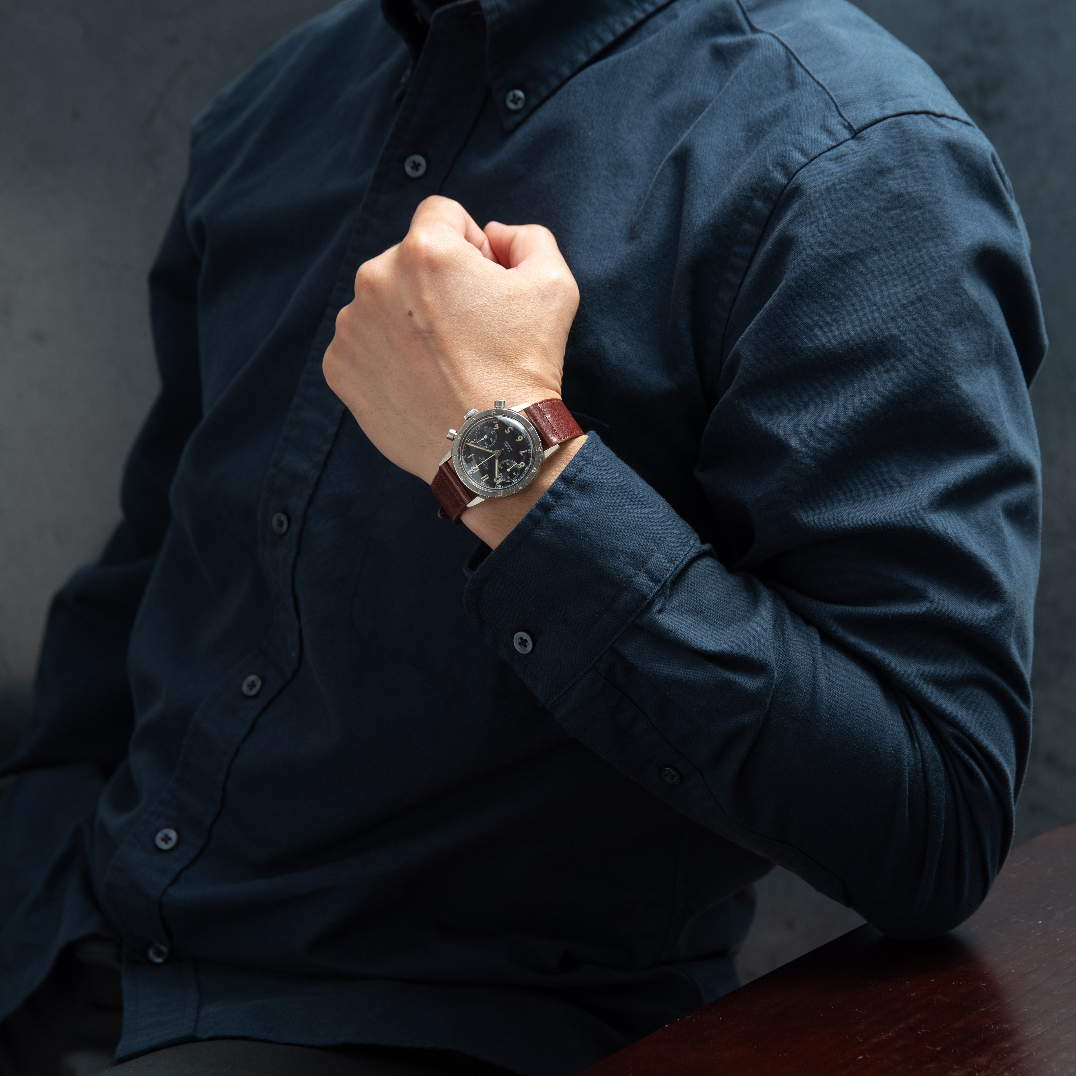 エイラン TYPE20 フランス空軍 フライバックパイロットクロノグラフ 手巻 Cal.222 1960年代製