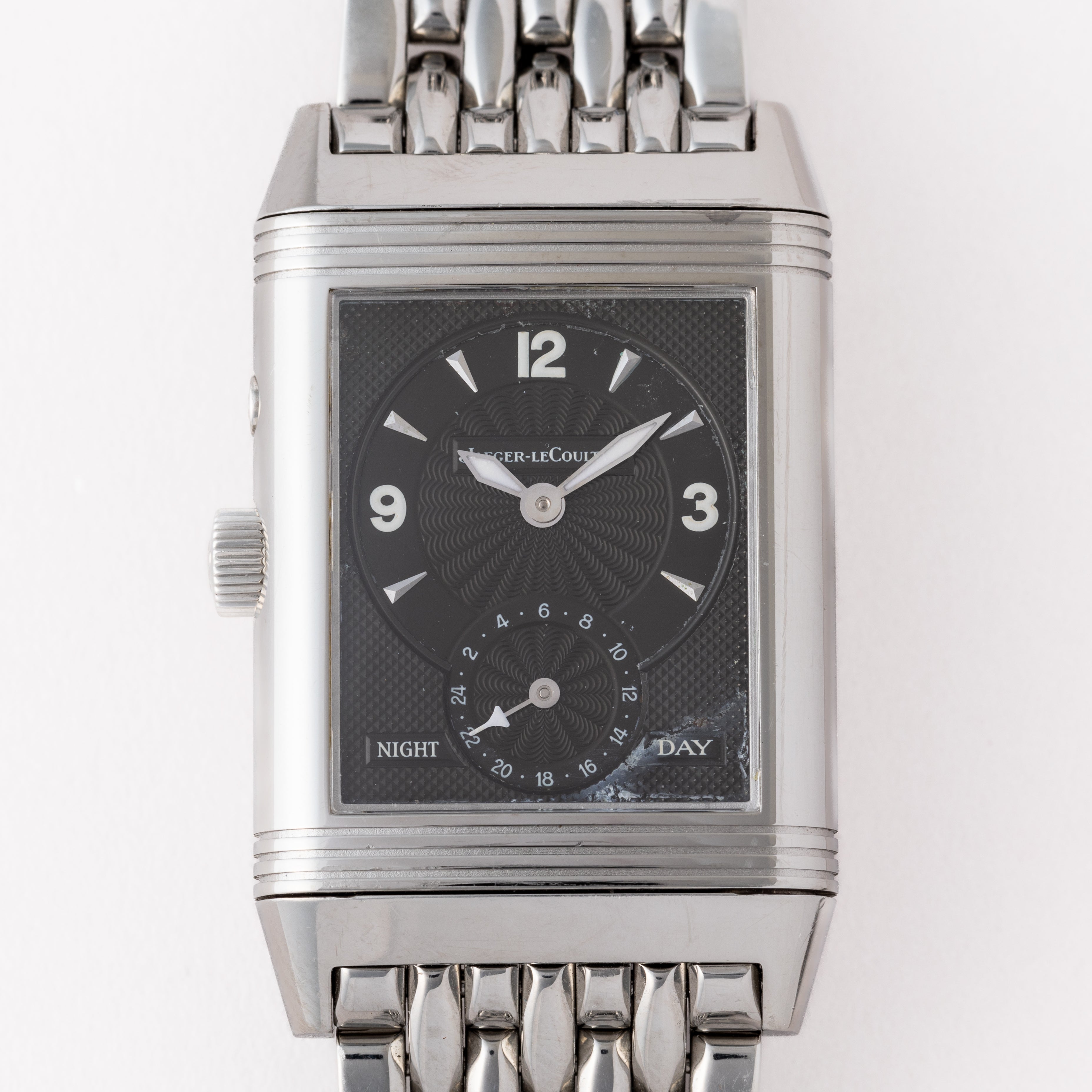 ジャガールクルト レベルソ デュオ ナイトデイ 2003年ギャランティー 純正ブレス付き