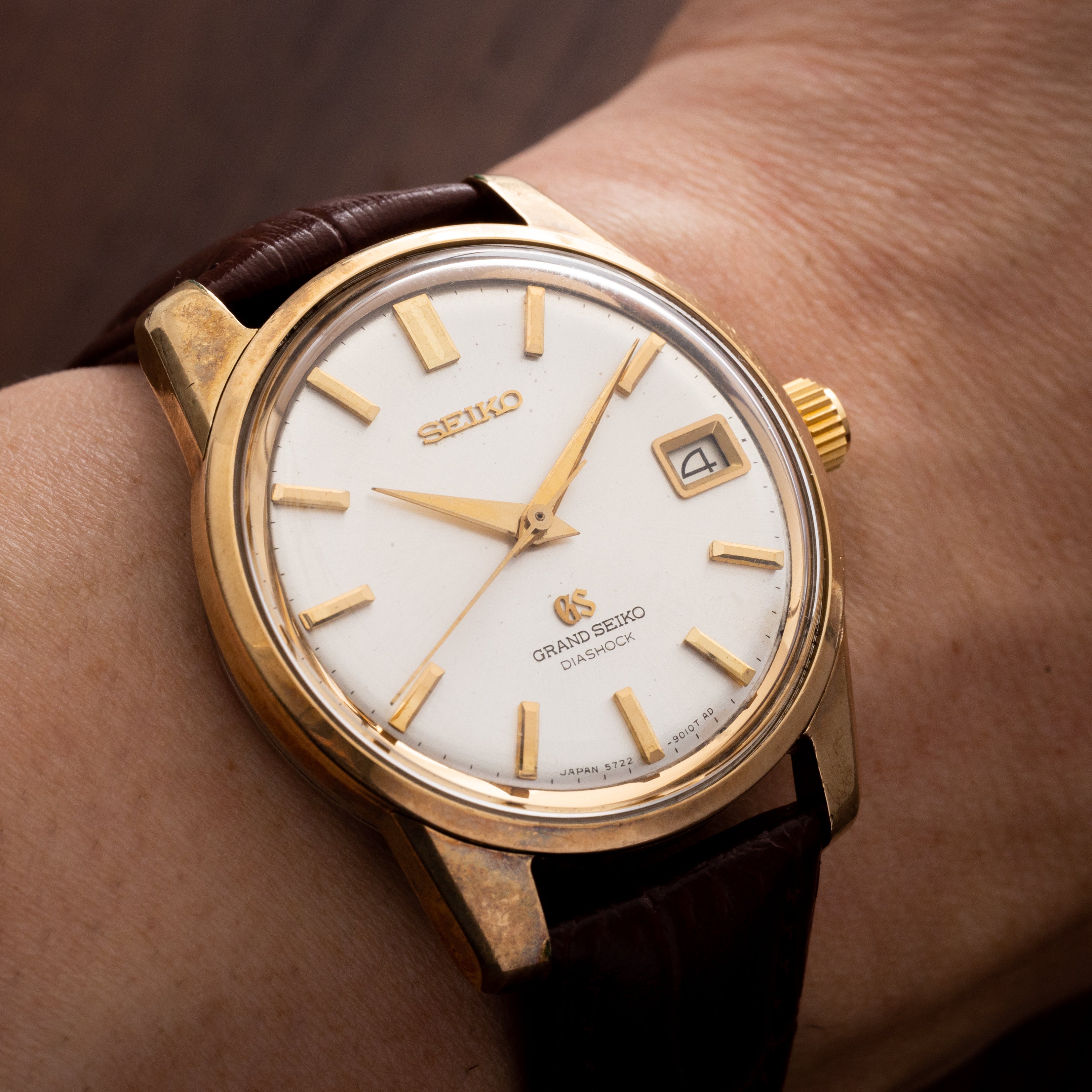 グランドセイコー セカンドモデル CAPゴールド 1966年製 Ref.5722-9010 57GS