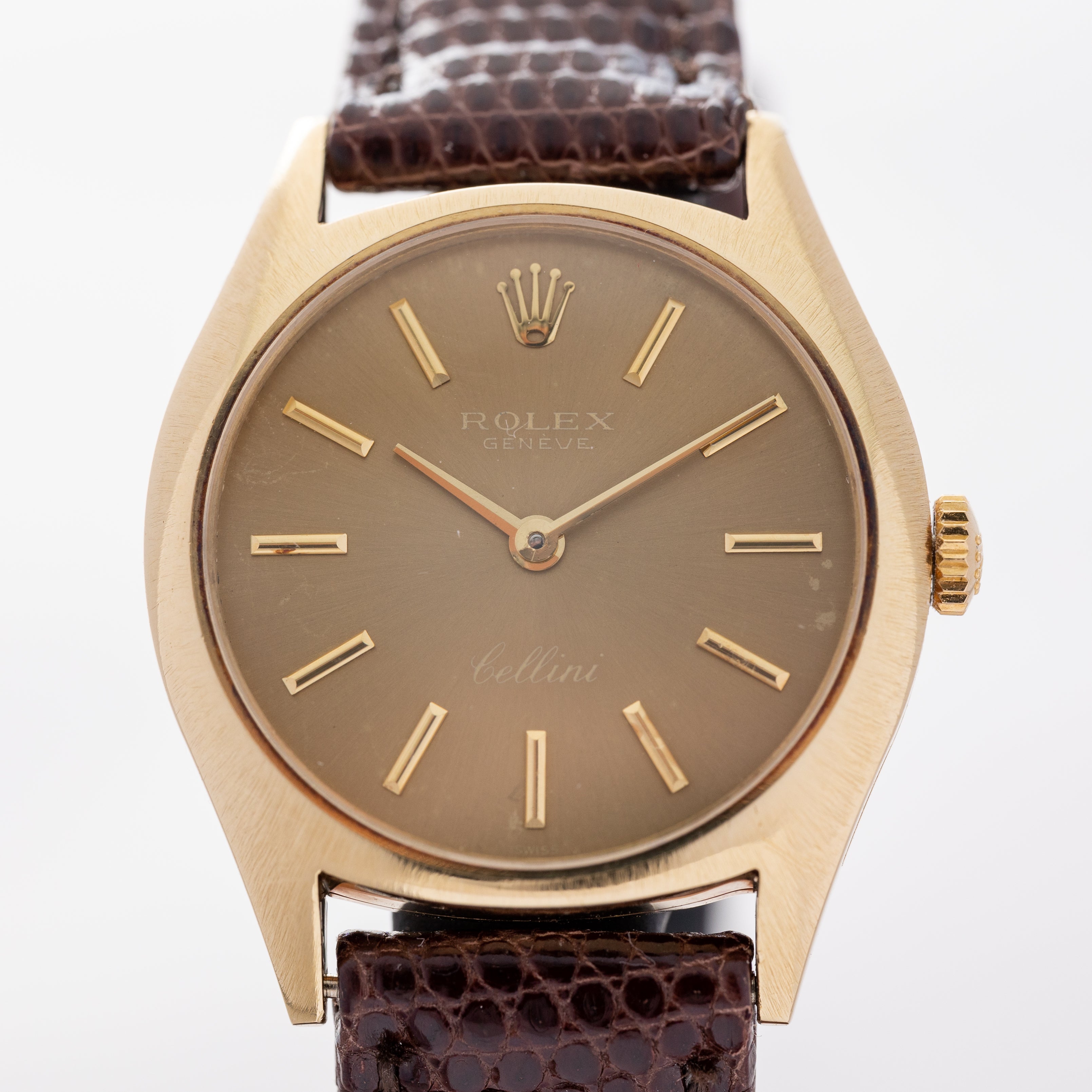 ロレックス レディース チェリーニ 14KYG Ref.3800 グレーゴールドダイヤル 1970年代製