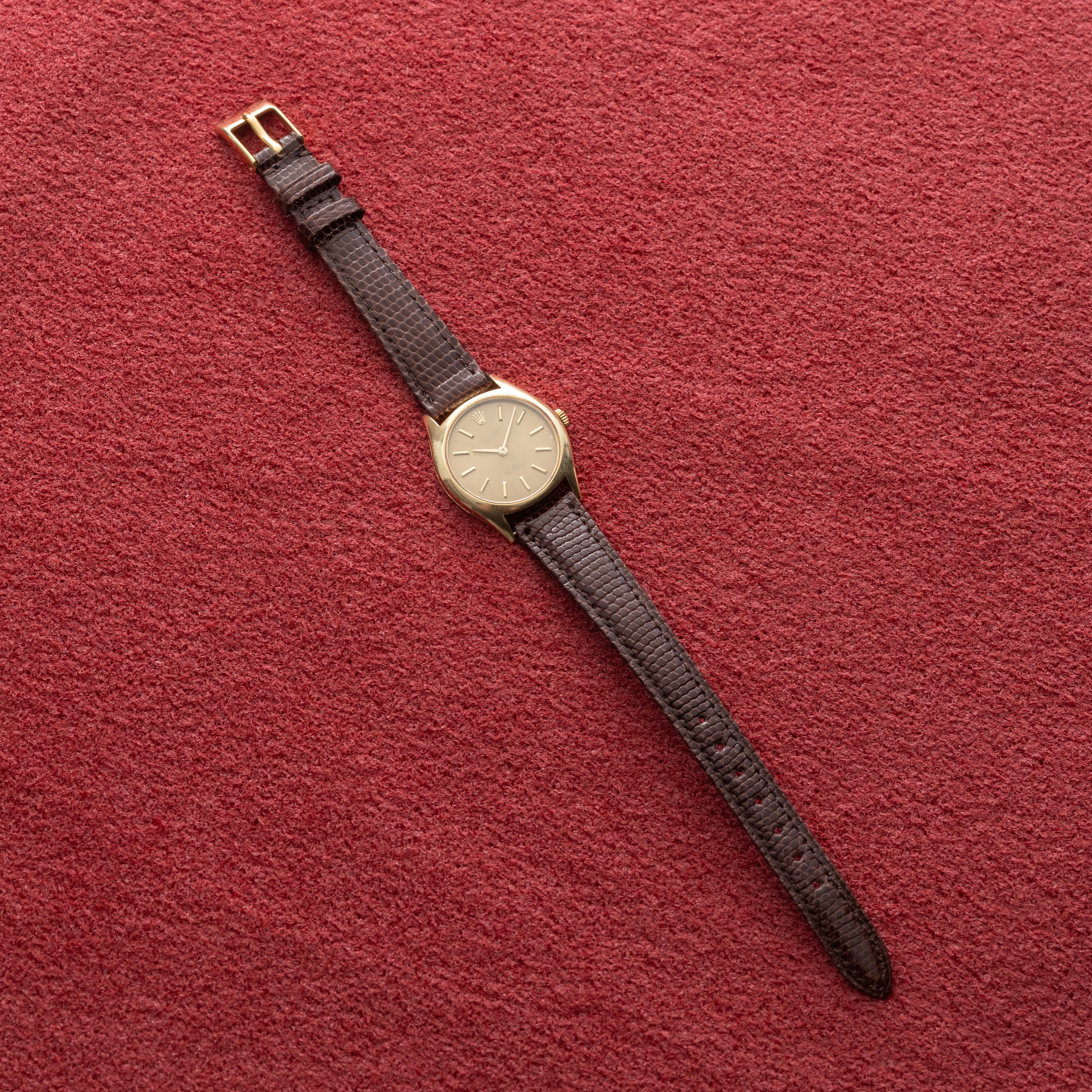 ロレックス レディース チェリーニ 14KYG Ref.3800 グレーゴールドダイヤル 1970年代製