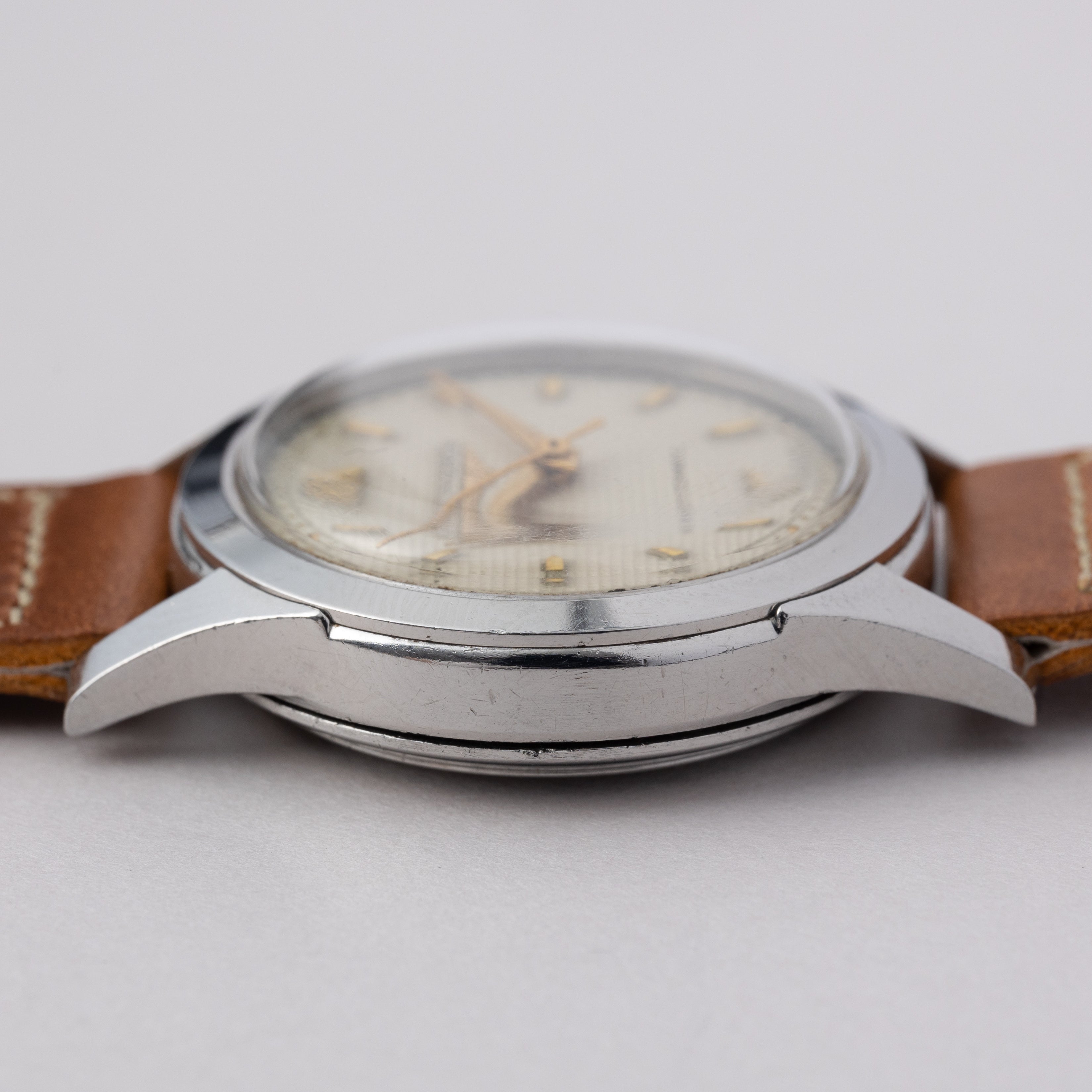 ロンジン ラウンド オートマチック ギョーシェダイヤル Cal.22AS 1950年代製