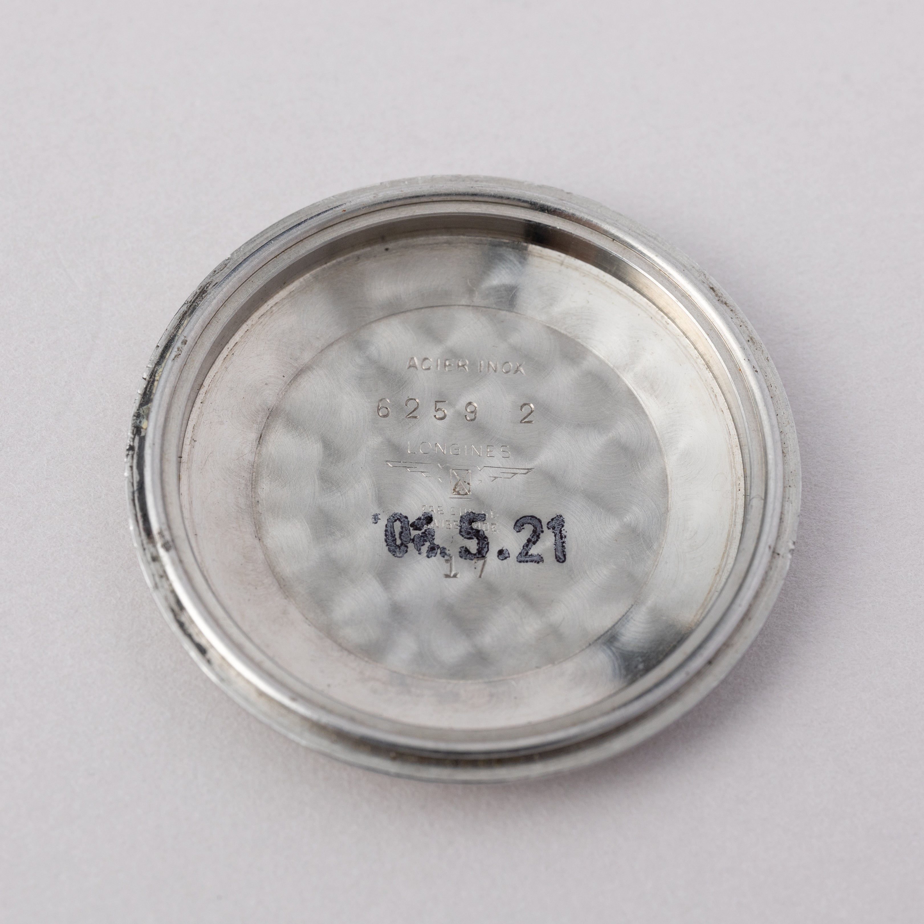 ロンジン ラウンド オートマチック ギョーシェダイヤル Cal.22AS 1950年代製