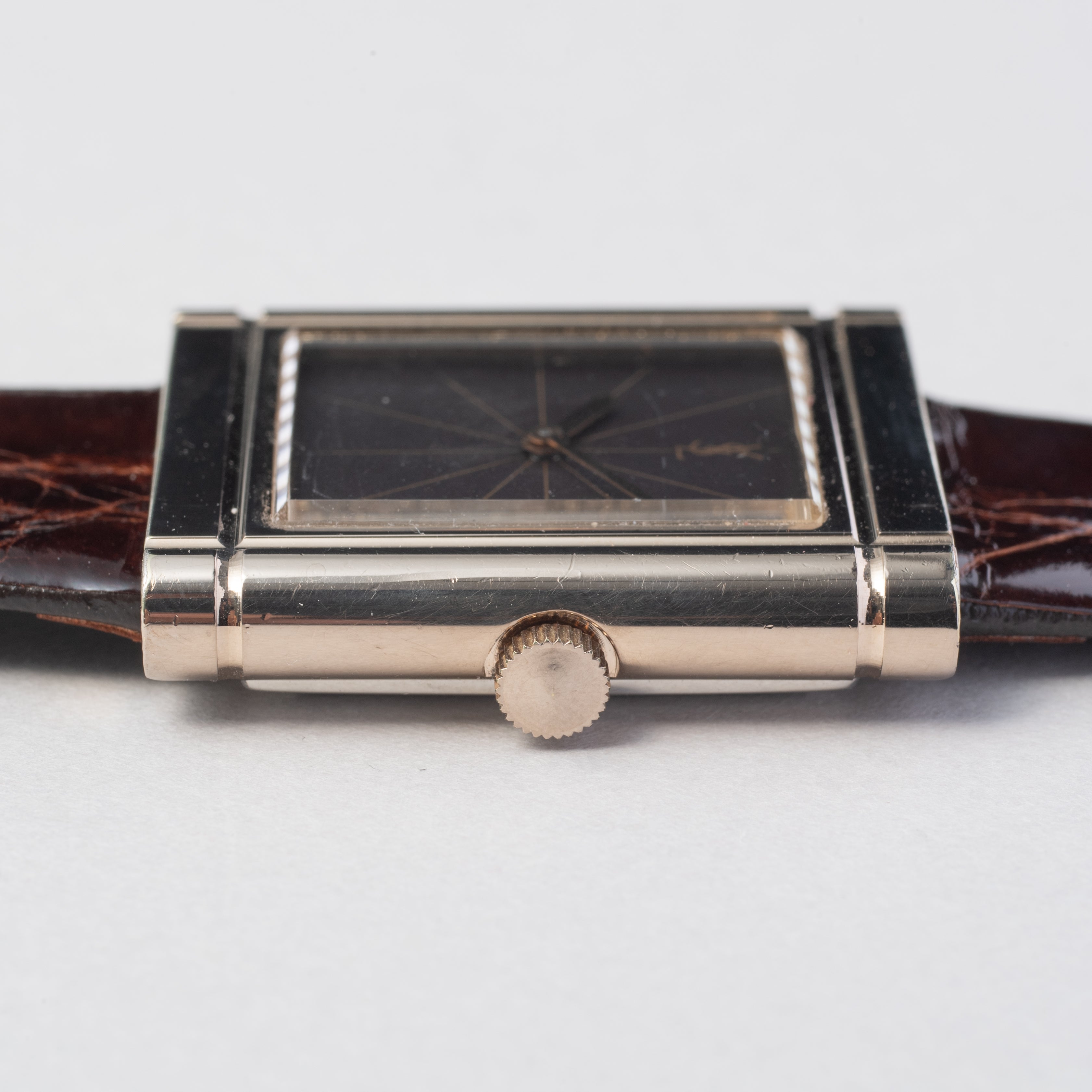 イヴ サンローラン レクタンギュラー 1980年代製 手巻き メンズサイズ