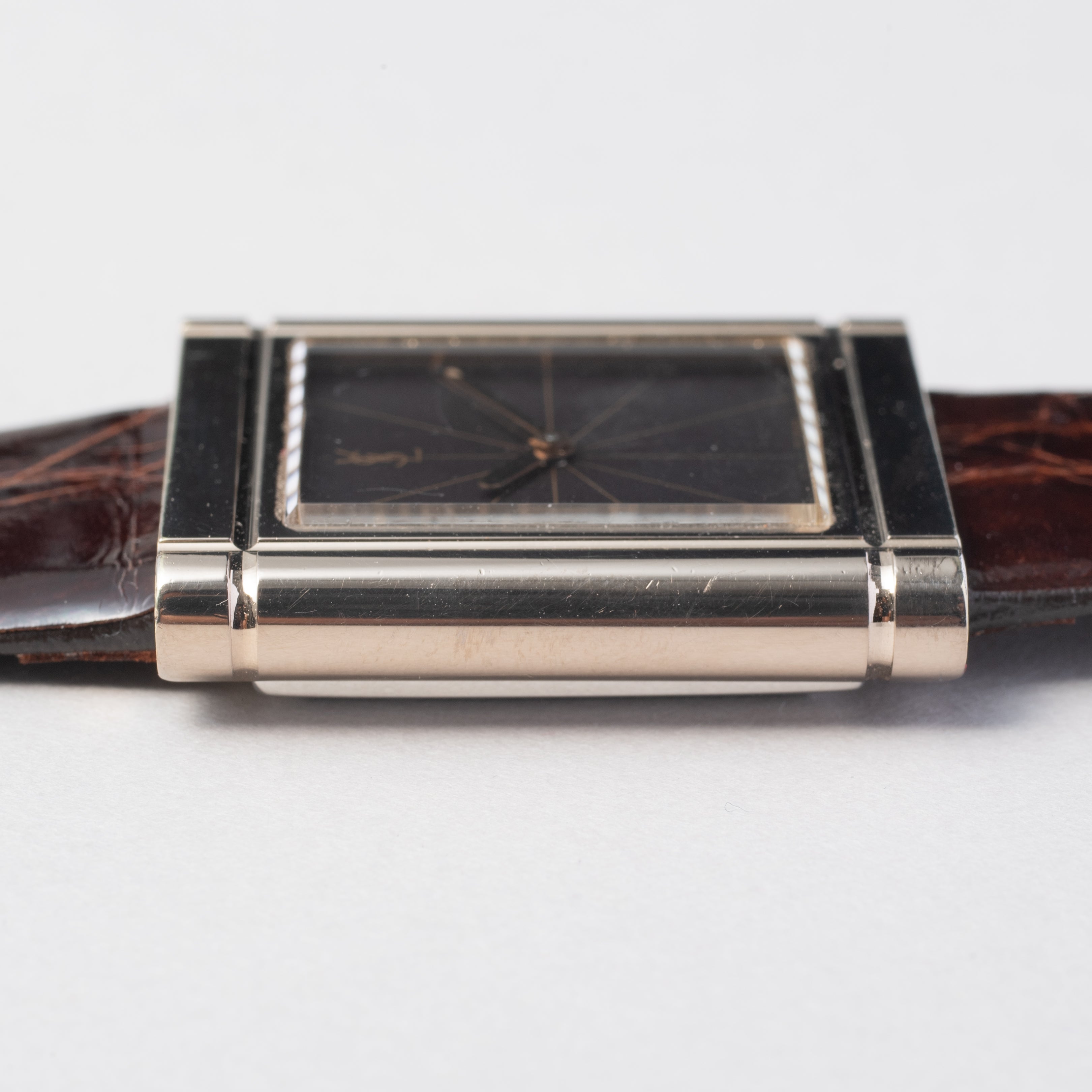 イヴ サンローラン レクタンギュラー 1980年代製 手巻き メンズサイズ